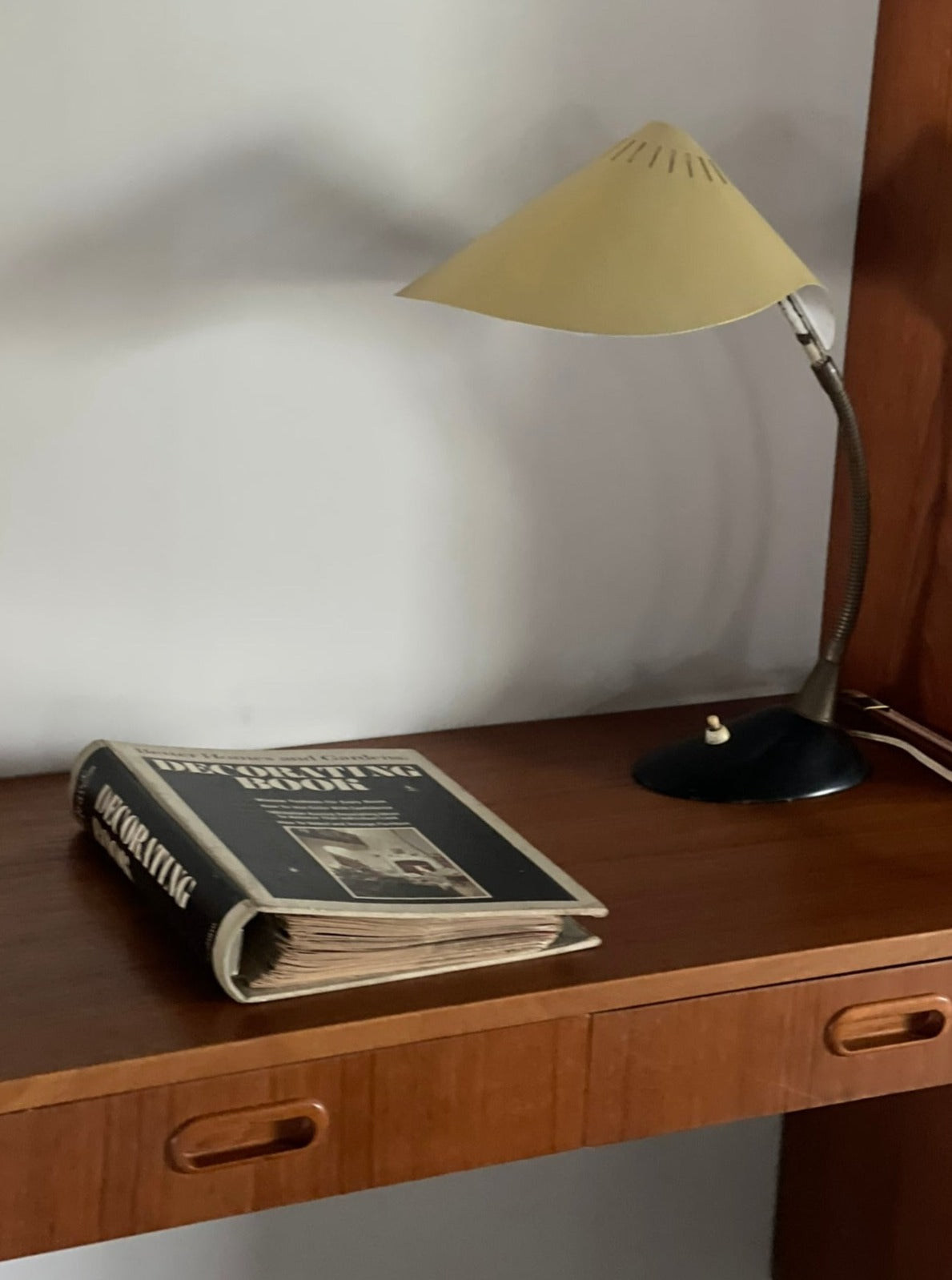 Swedish Bookcase system with desk in teak