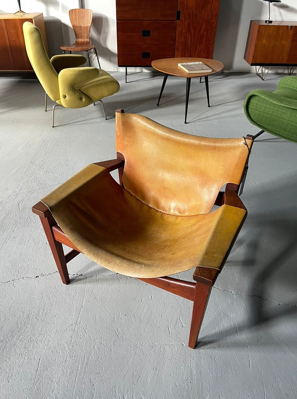 Sling chair in teak by Illum Wikkelsø