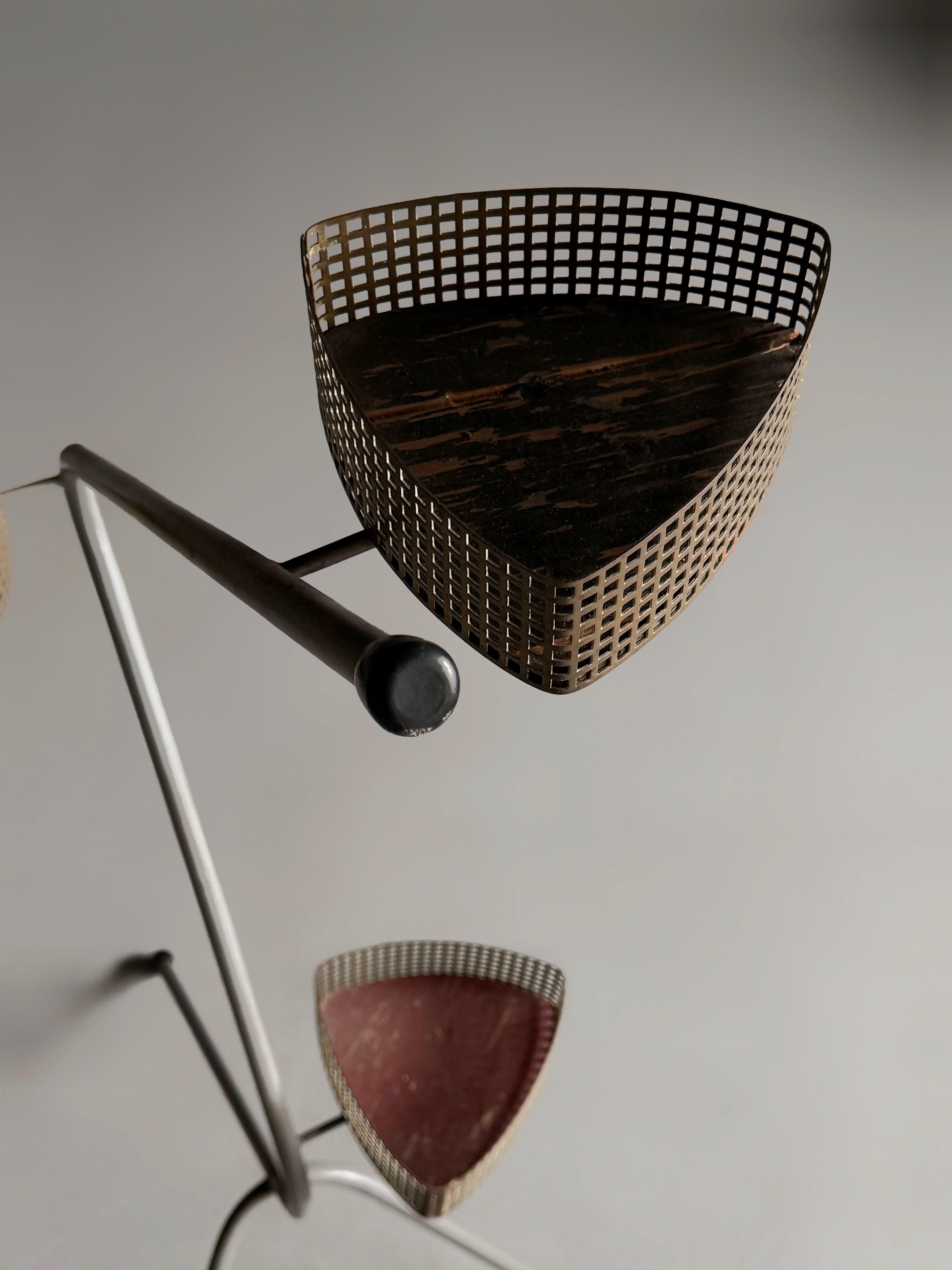 Triangular Basket Plant Stand,The Netherlands 1950s