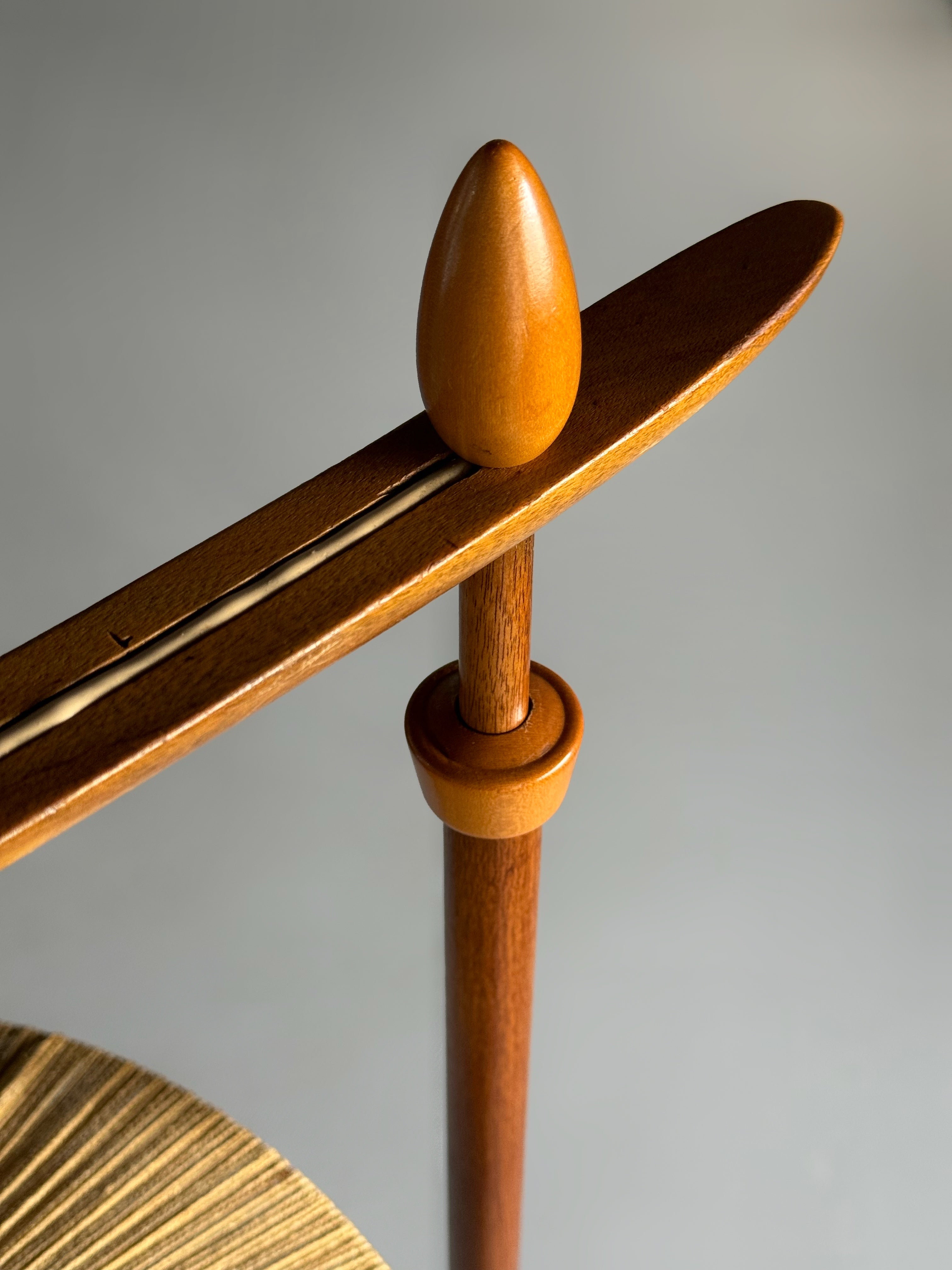 Floor lamp with cord shade manufactured by Temde Leuchten