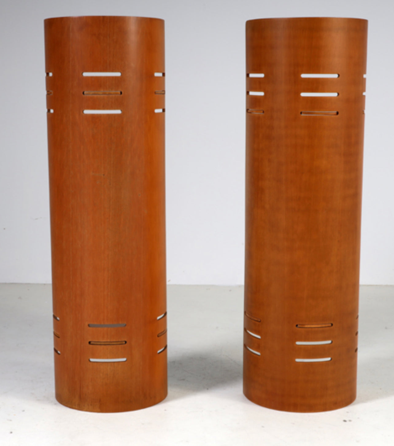 Pair of bend plywood bookcase by Kristian Solmer Vedel for Torben Ørskov, Denmark 1957