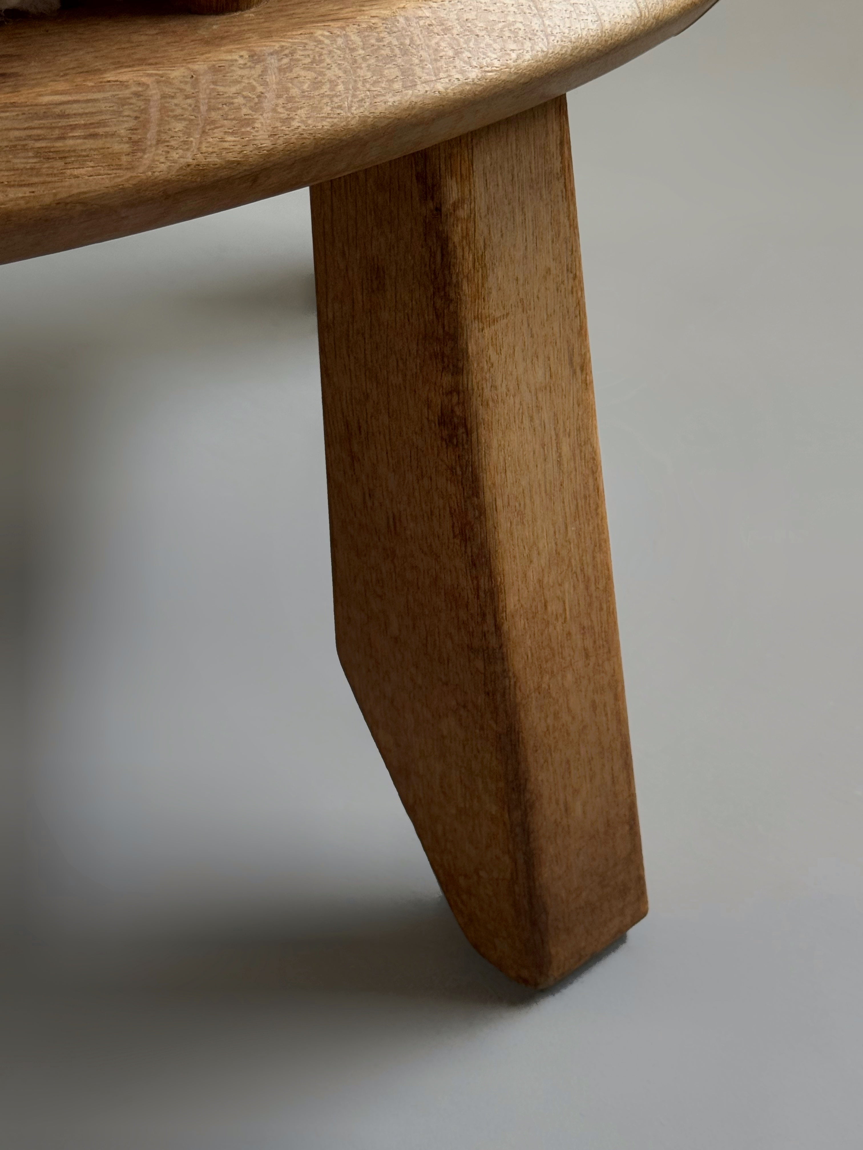 Armchair in oak by Guillerme et Chambron for Votre Maison, France 1960s