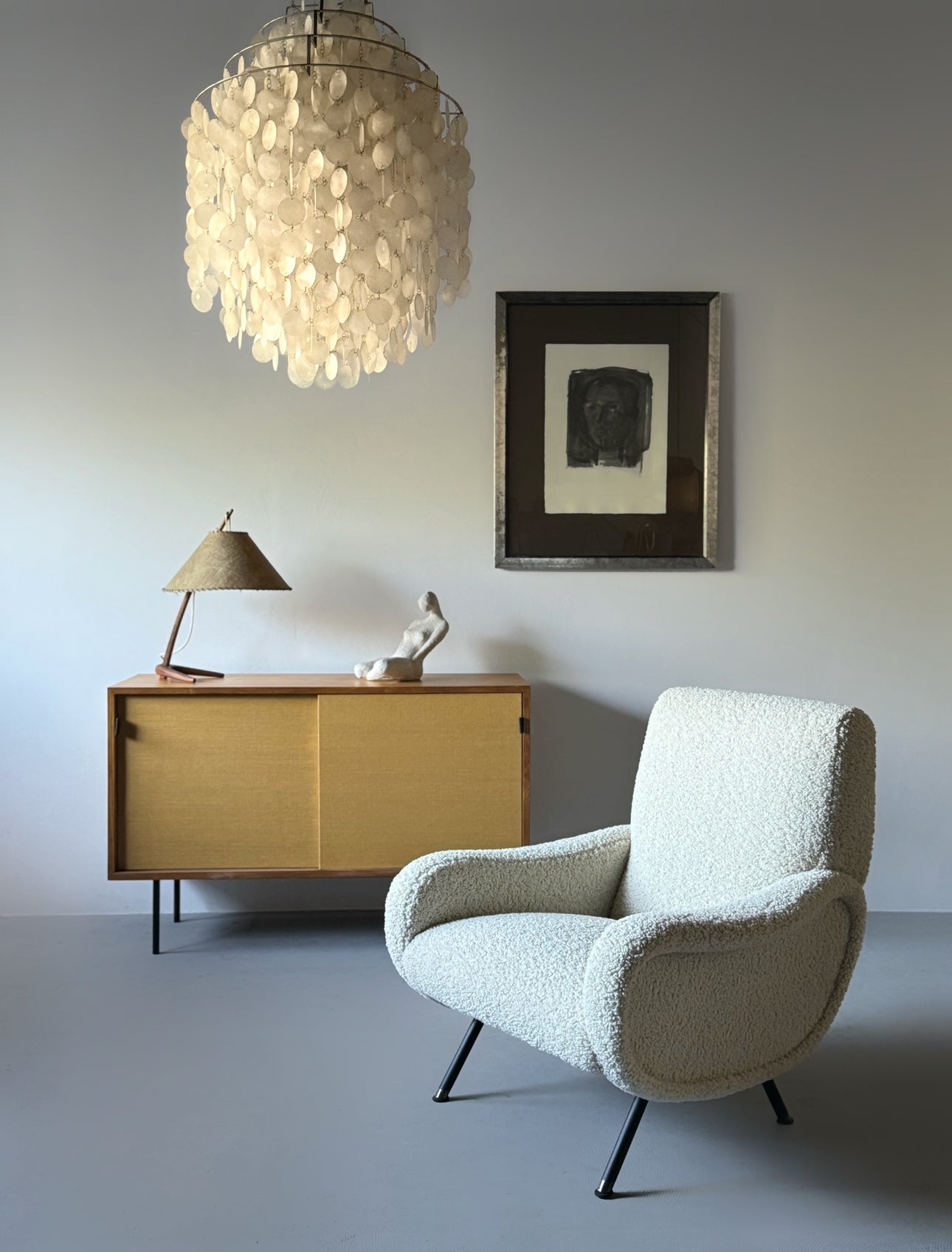 “Fun” Shell Chandelier by Verner Panton, Denmark 1960s