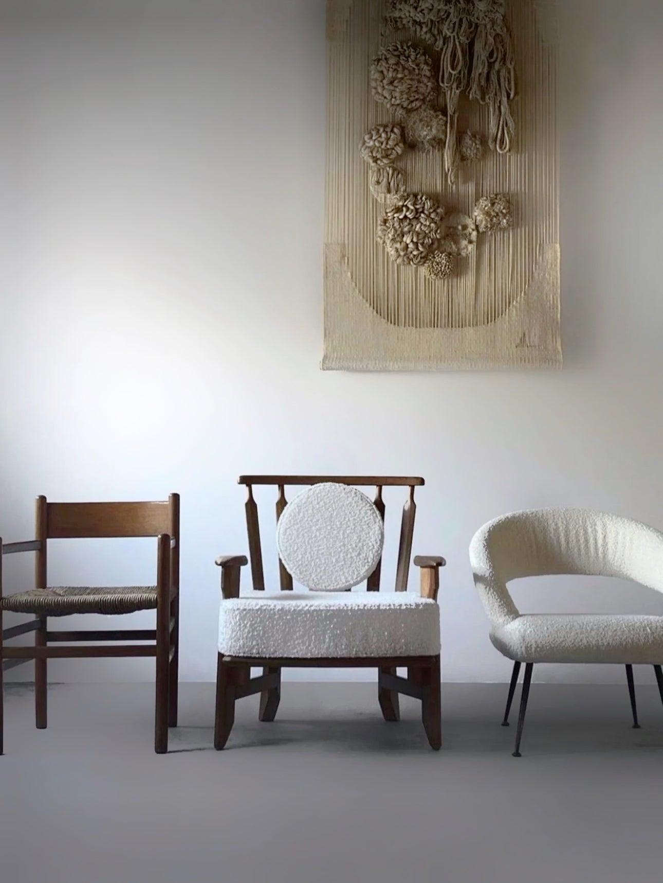 Armchair in oak by Guillerme et Chambron for Votre Maison, France 1960s