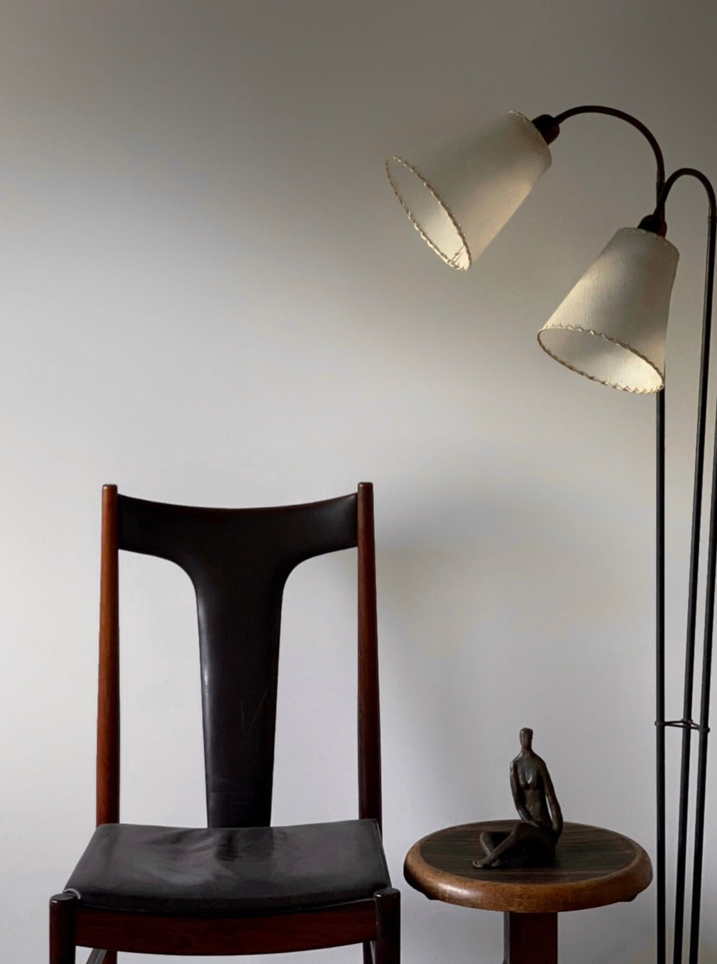High backed side chair in rosewood by Helge Sibast