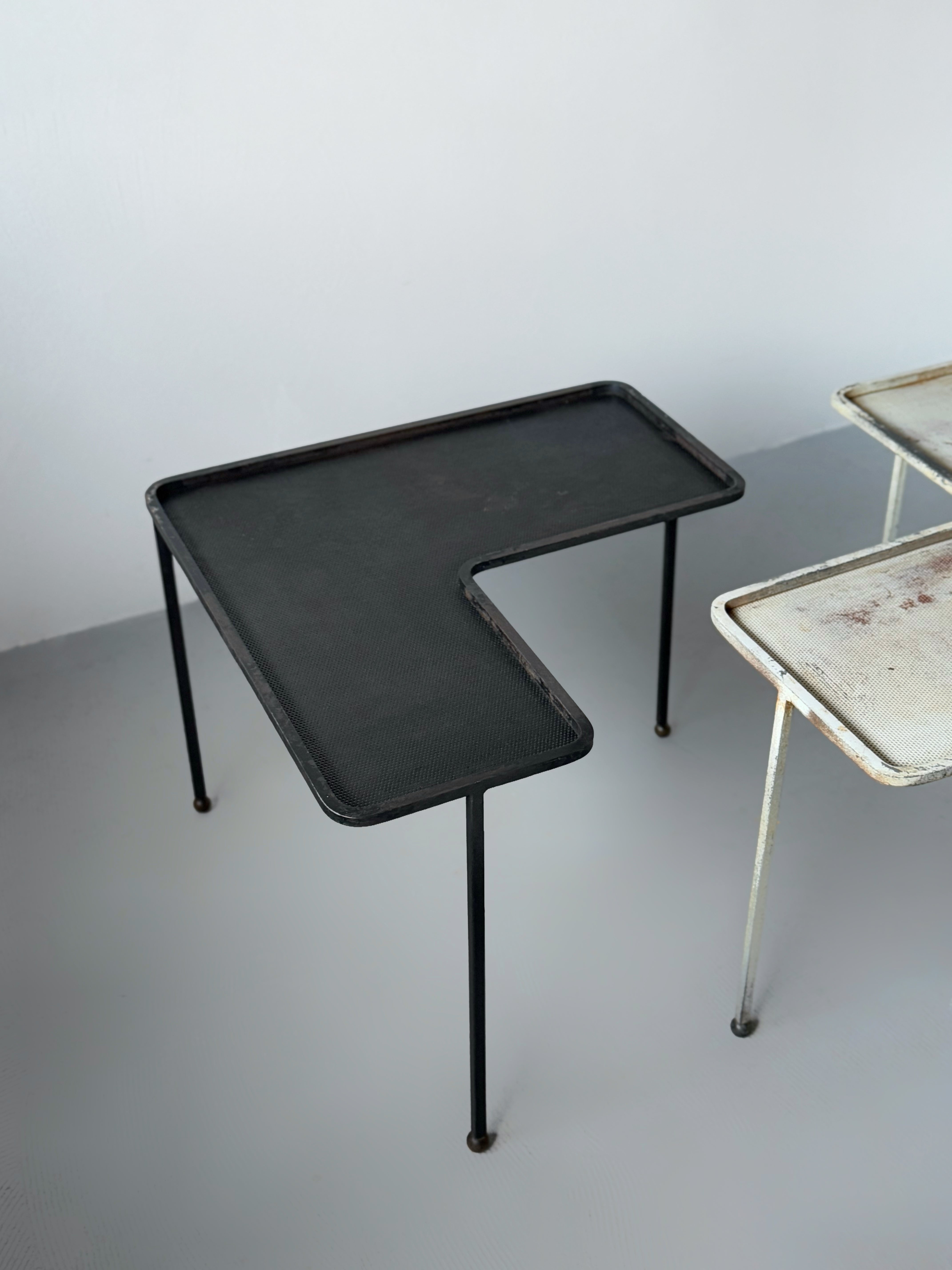 Table basse Domino Mathieu Matégot for Atelier Matégot, France 1953