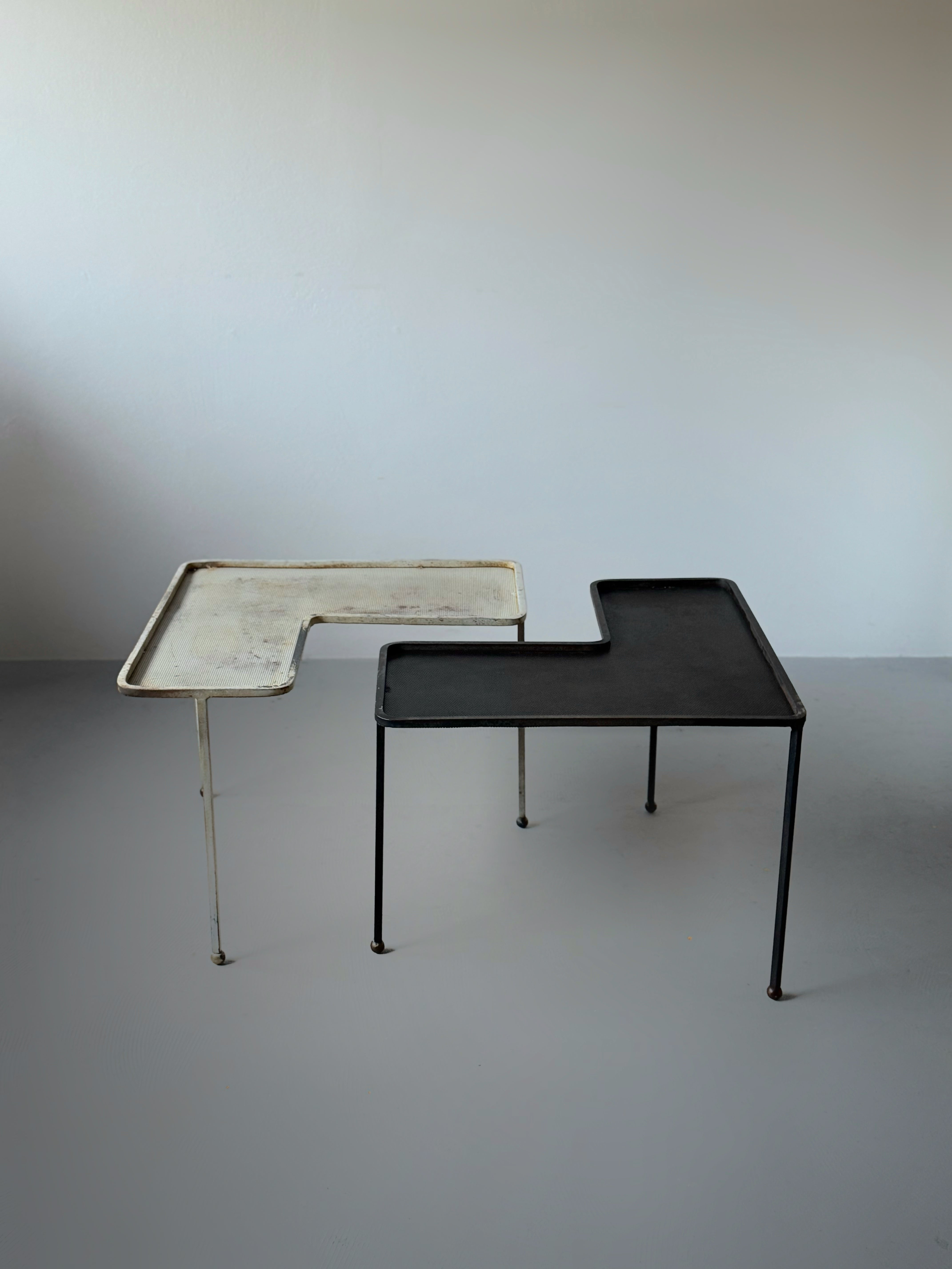 Table basse Domino Mathieu Matégot for Atelier Matégot, France 1953