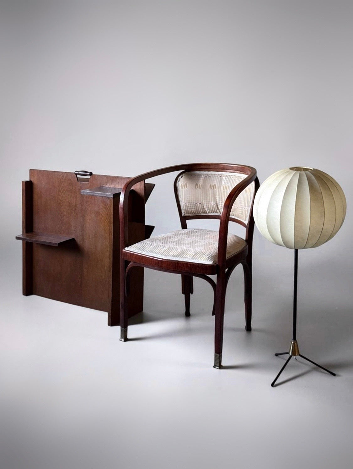 Set of 4 Model 715 Armchairs by Gustav Siegel (Austrian, 1880-1970) for J&J Kohn, Austria 1899