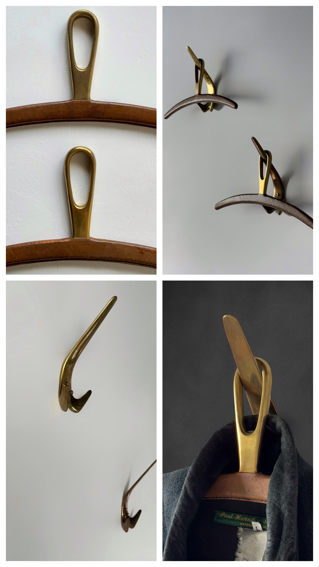 Brass Hook by Carl Auböck, Austria 1950