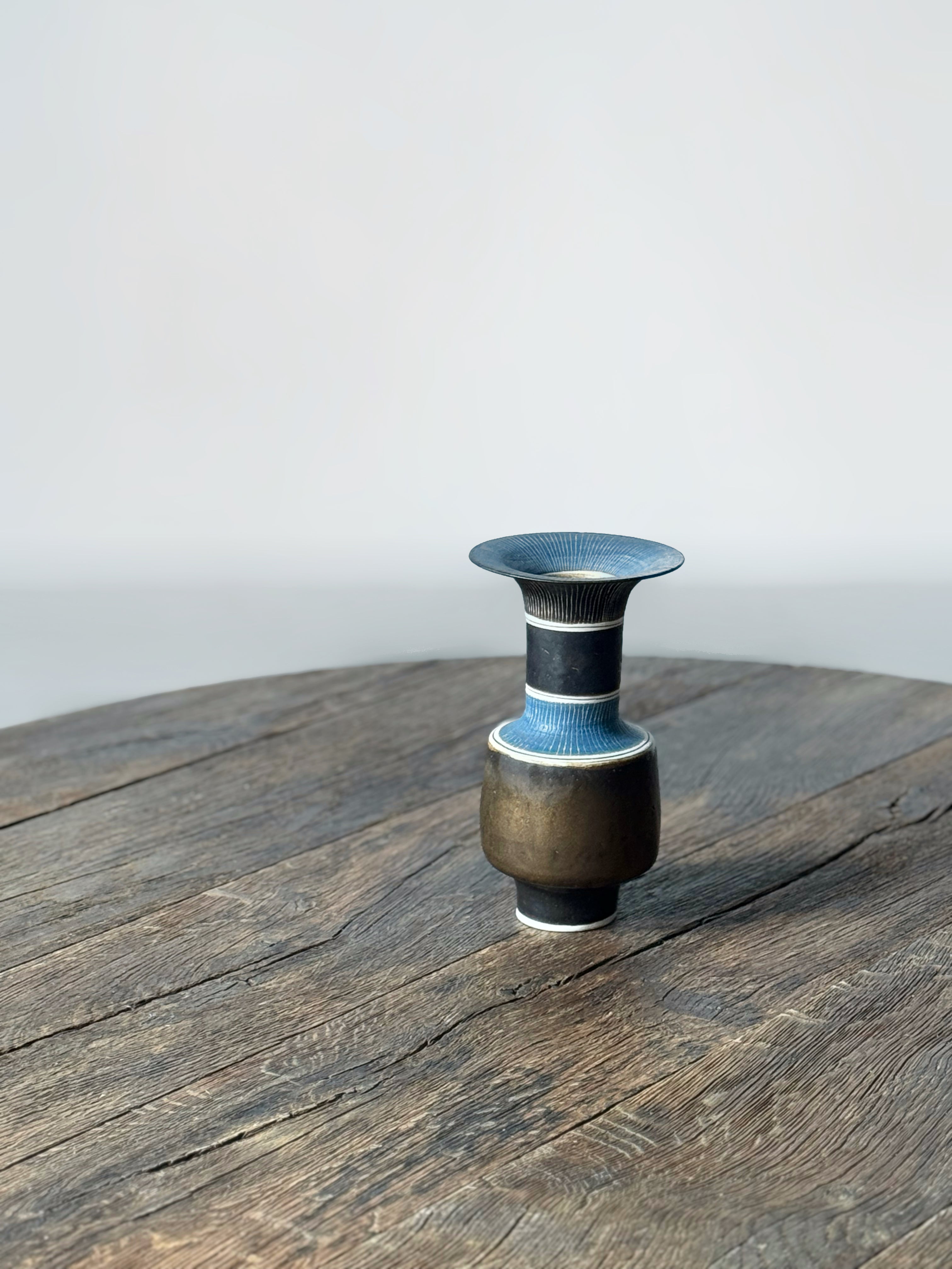 Vase with Flaring Rim by Lucie Rie