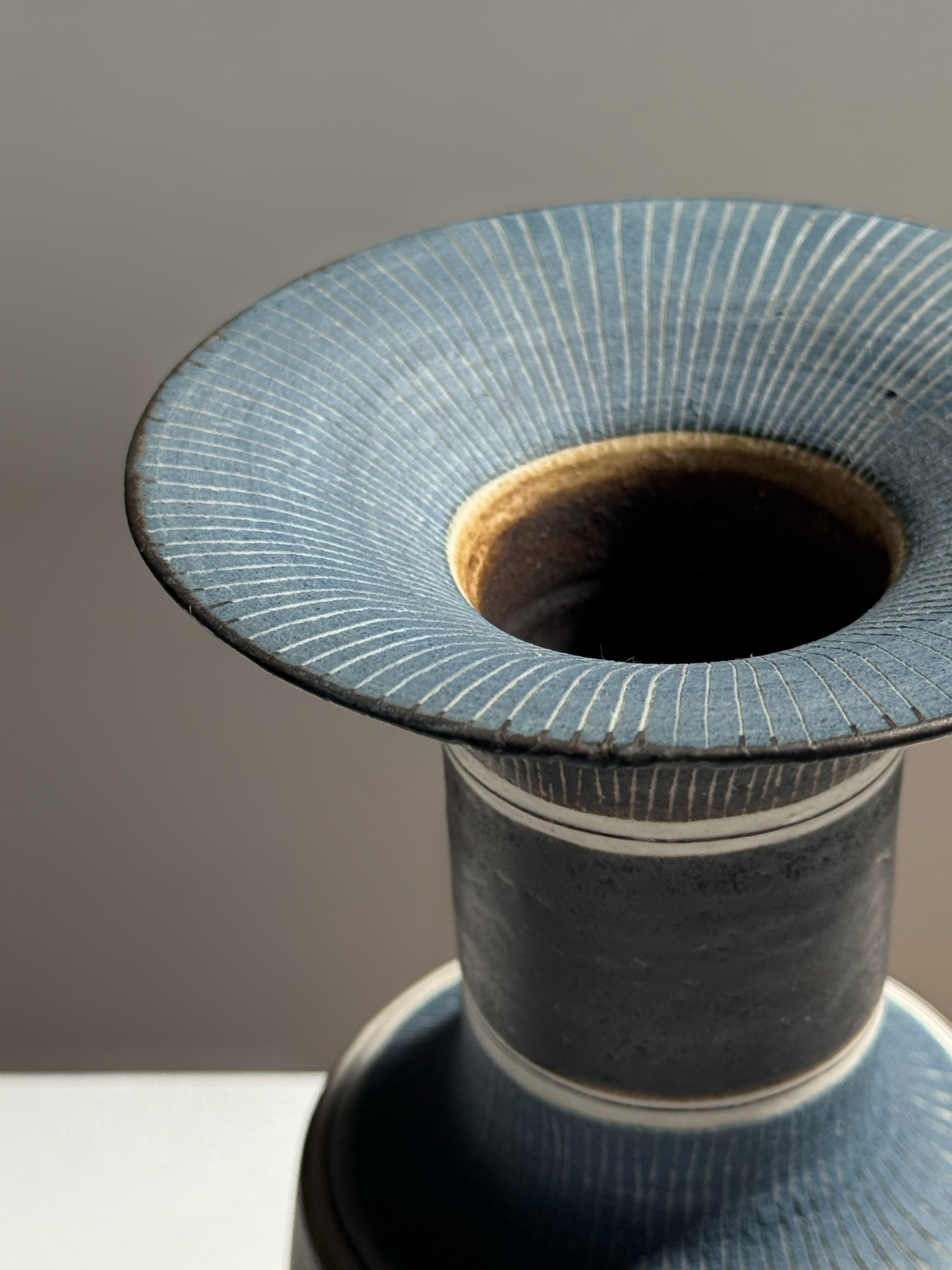Vase with Flaring Rim by Lucie Rie