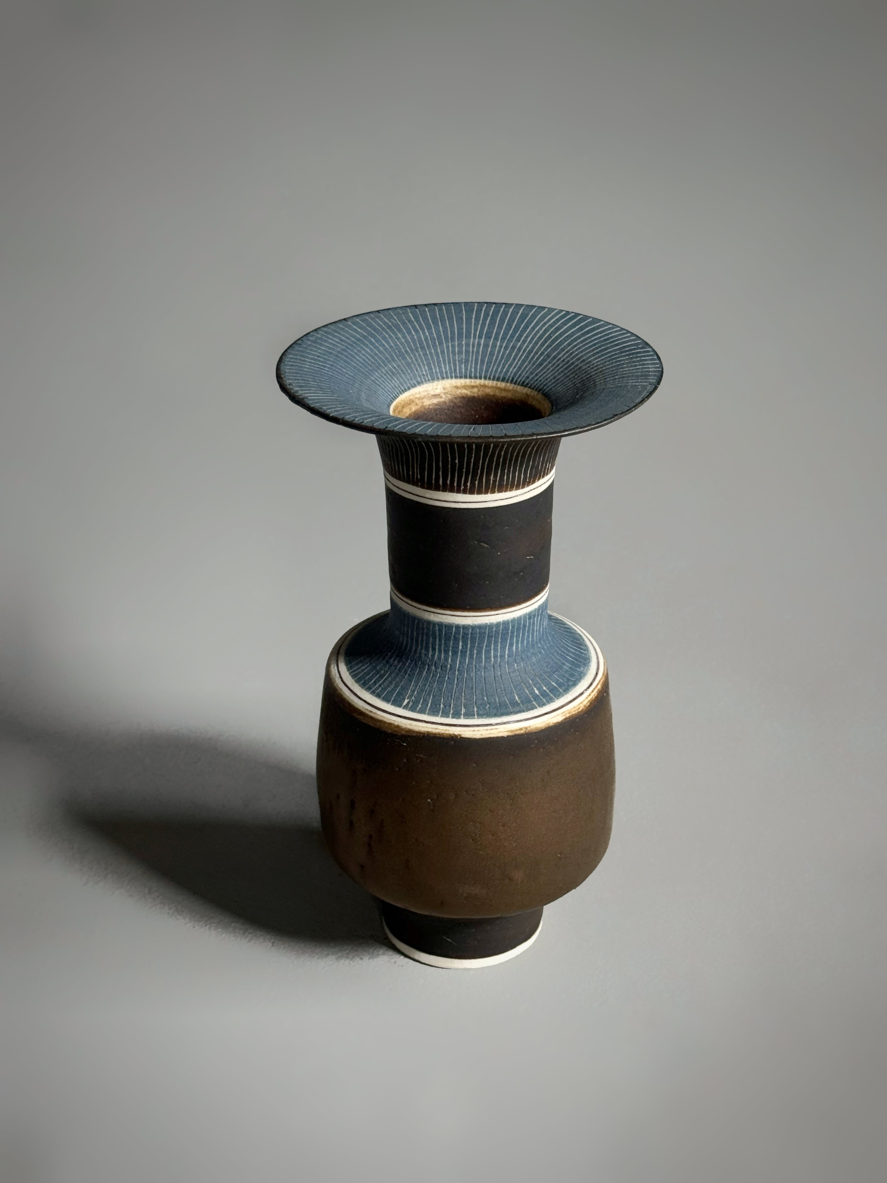 Vase with Flaring Rim by Lucie Rie