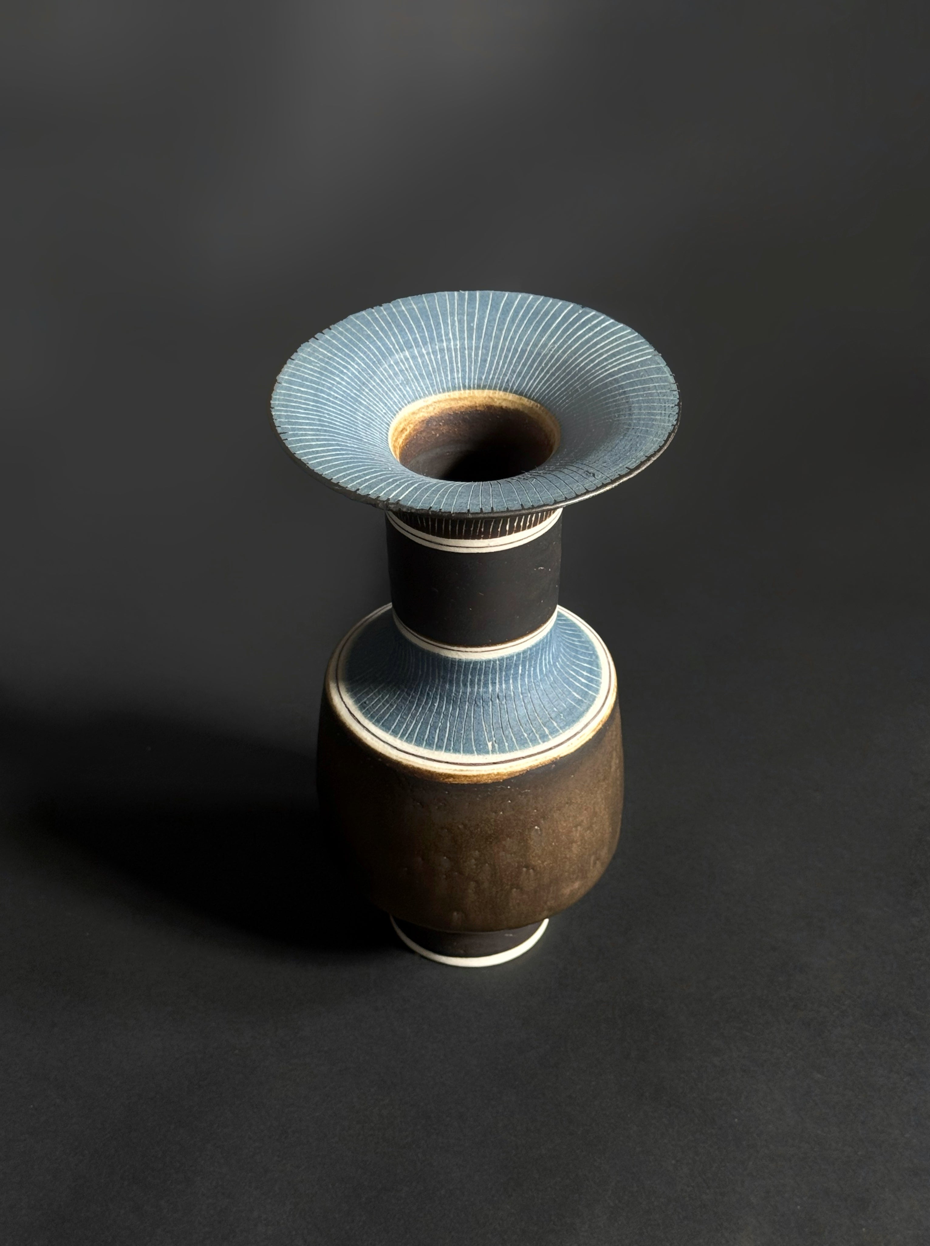 Vase with Flaring Rim by Lucie Rie