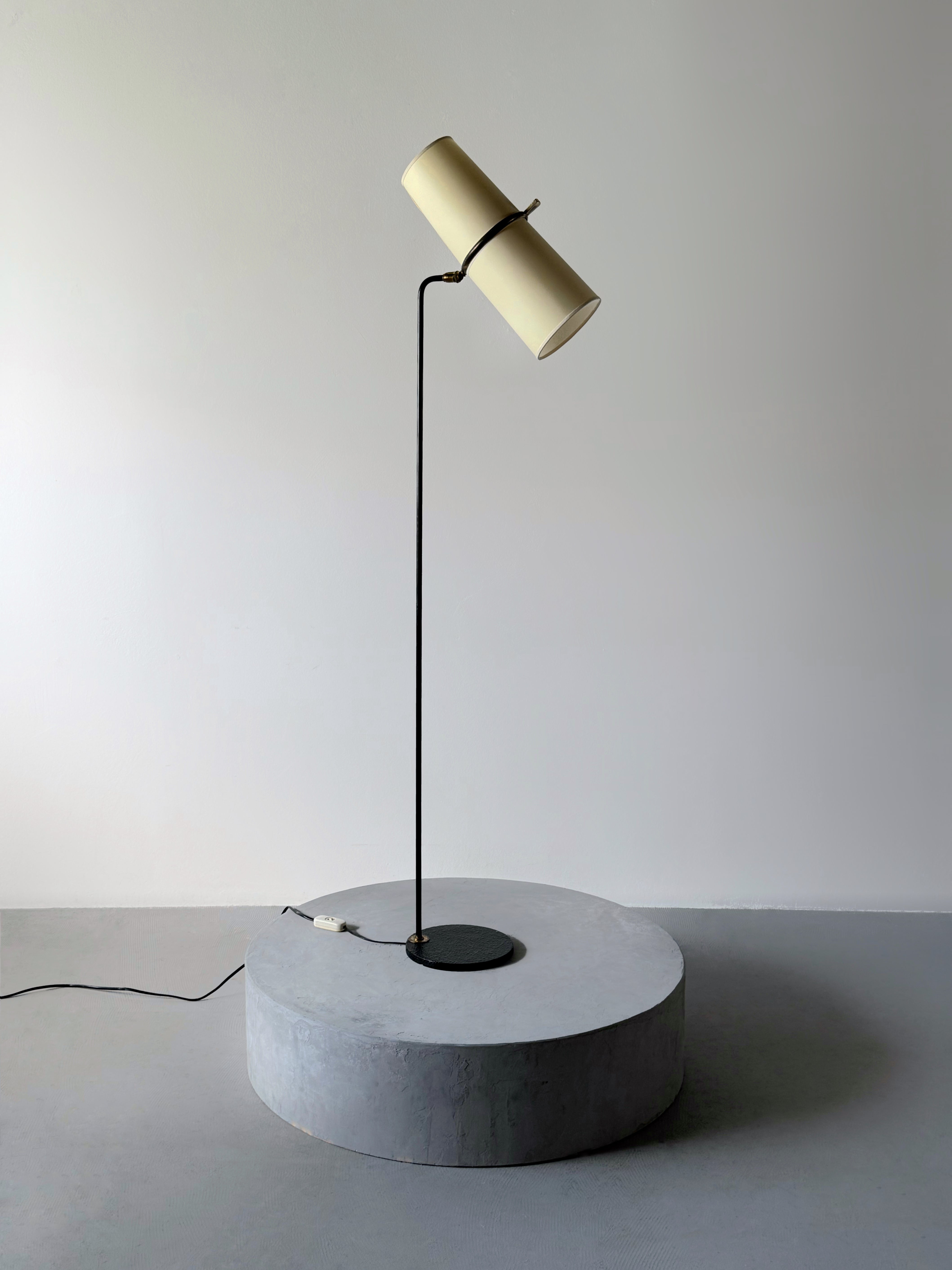 Brass Floor Lamp for Lunel, France 1950s