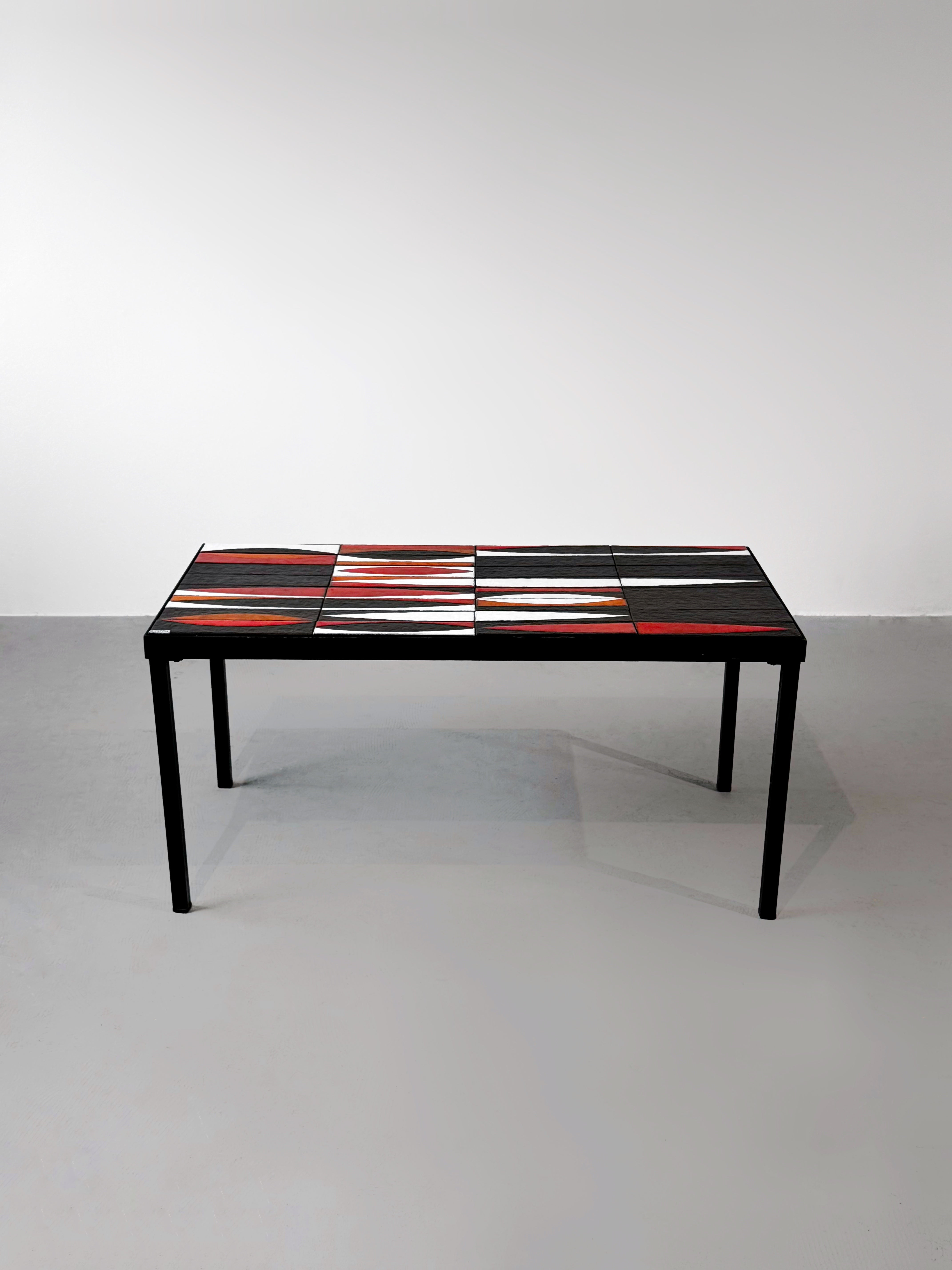 Ceramic Coffee Table by Roger Capron, French, 1960s