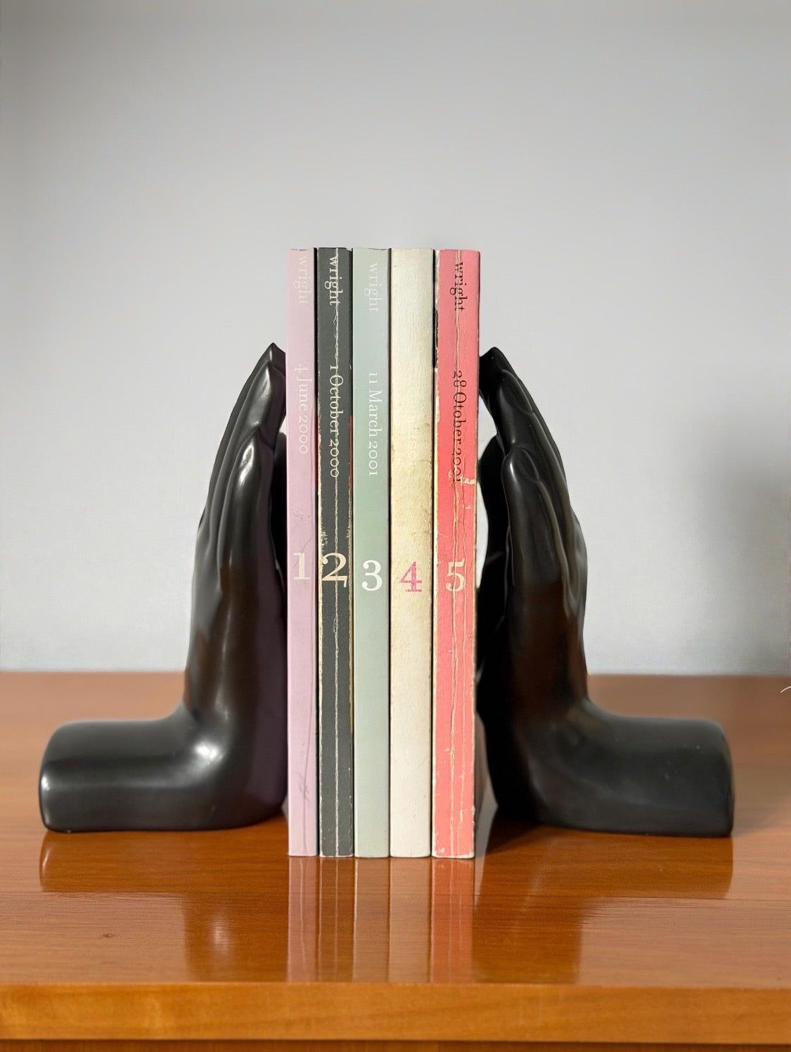 Pair of ceramic bookends from Vallauris, 1960