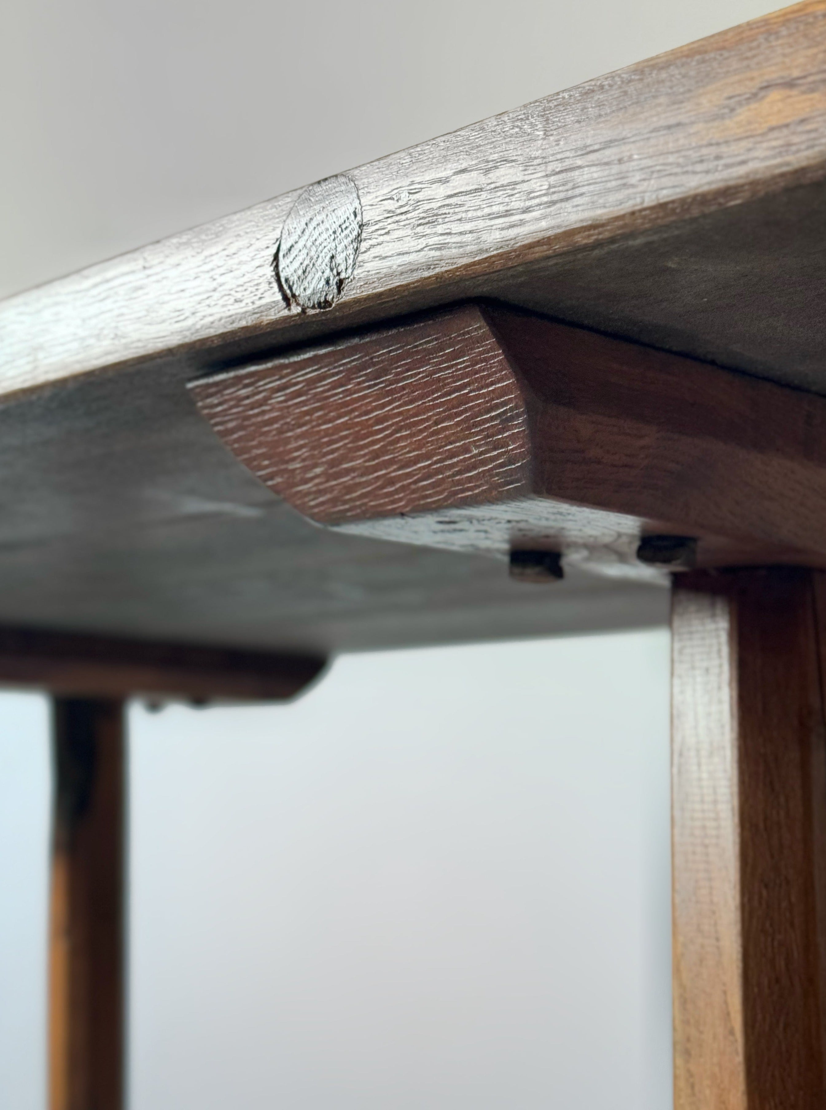 Mid-Century Modern oak Wood Dining Table, France ca 1950s