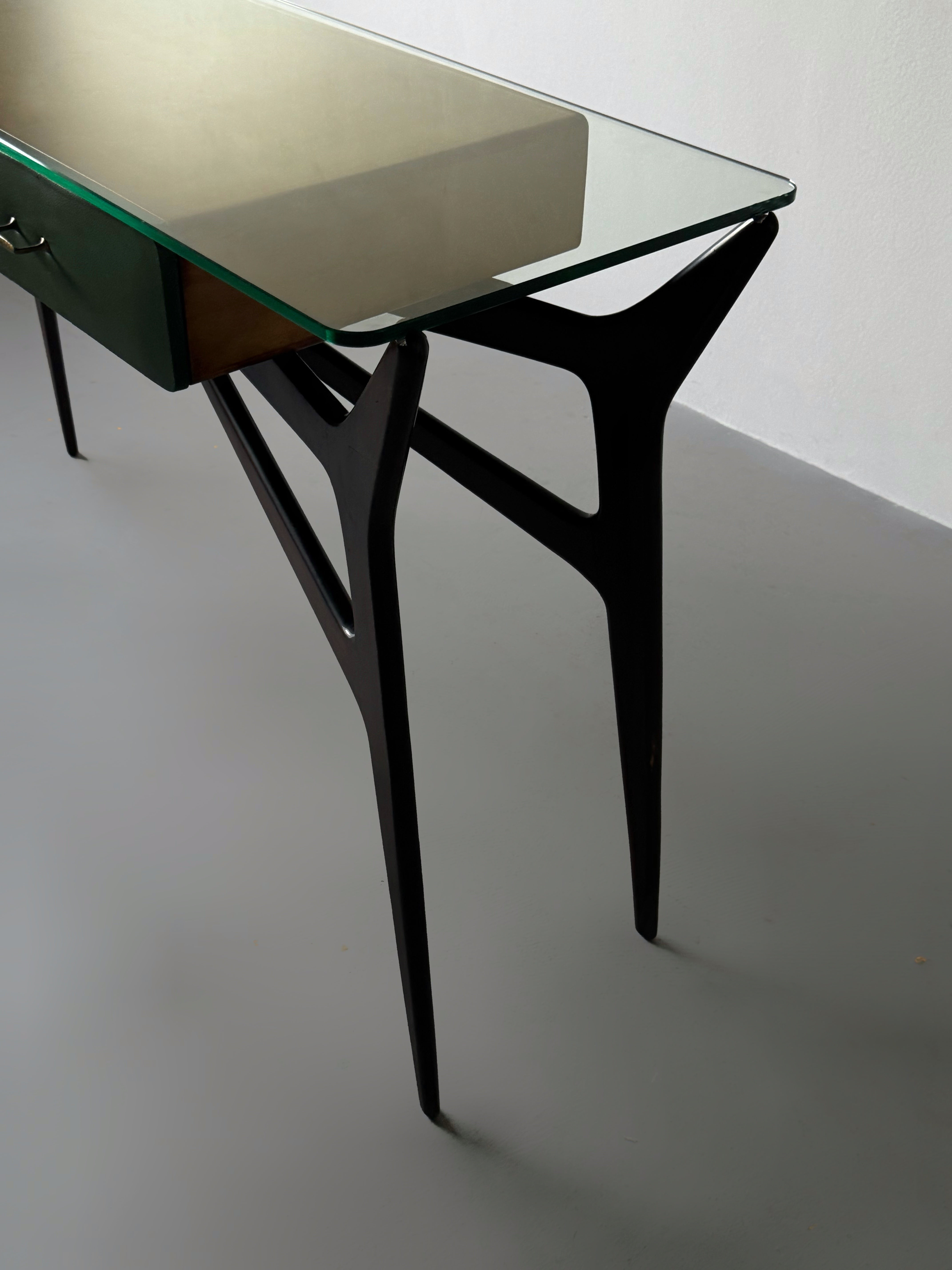 Console Table with 2 Drawers by Ico Parisi, Italy 1950s
