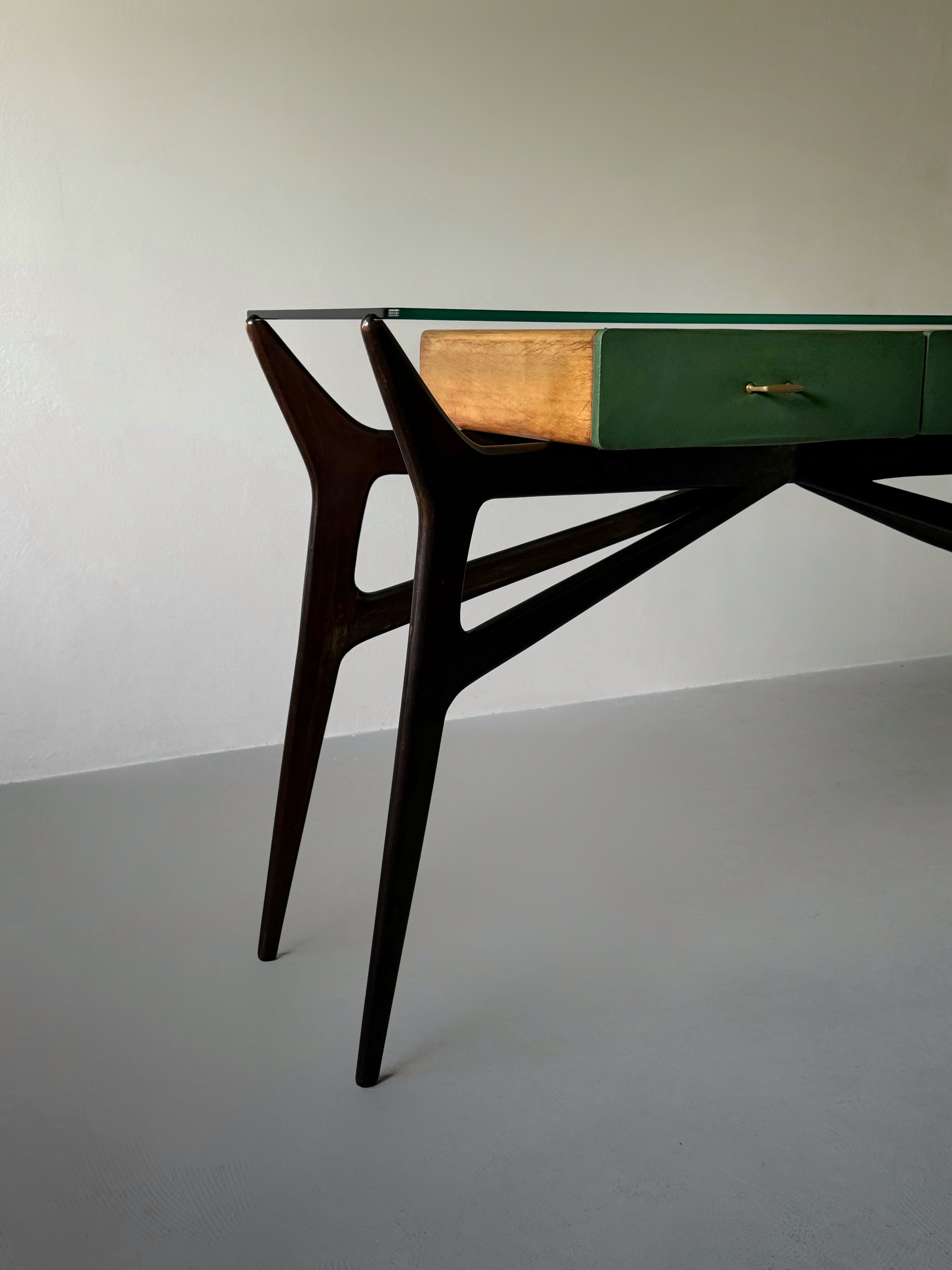 Console Table with 2 Drawers by Ico Parisi, Italy 1950s