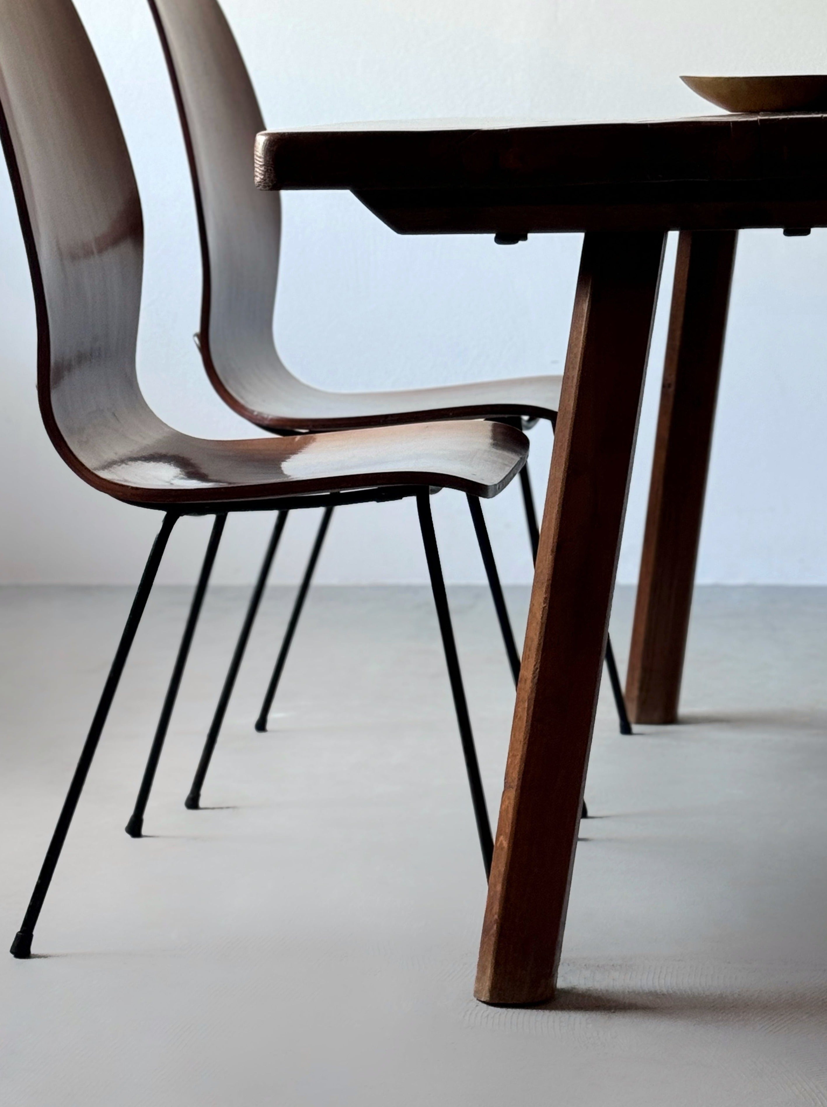 Mid-Century Dining Chairs by Carlo Ratti, Italy 1960s