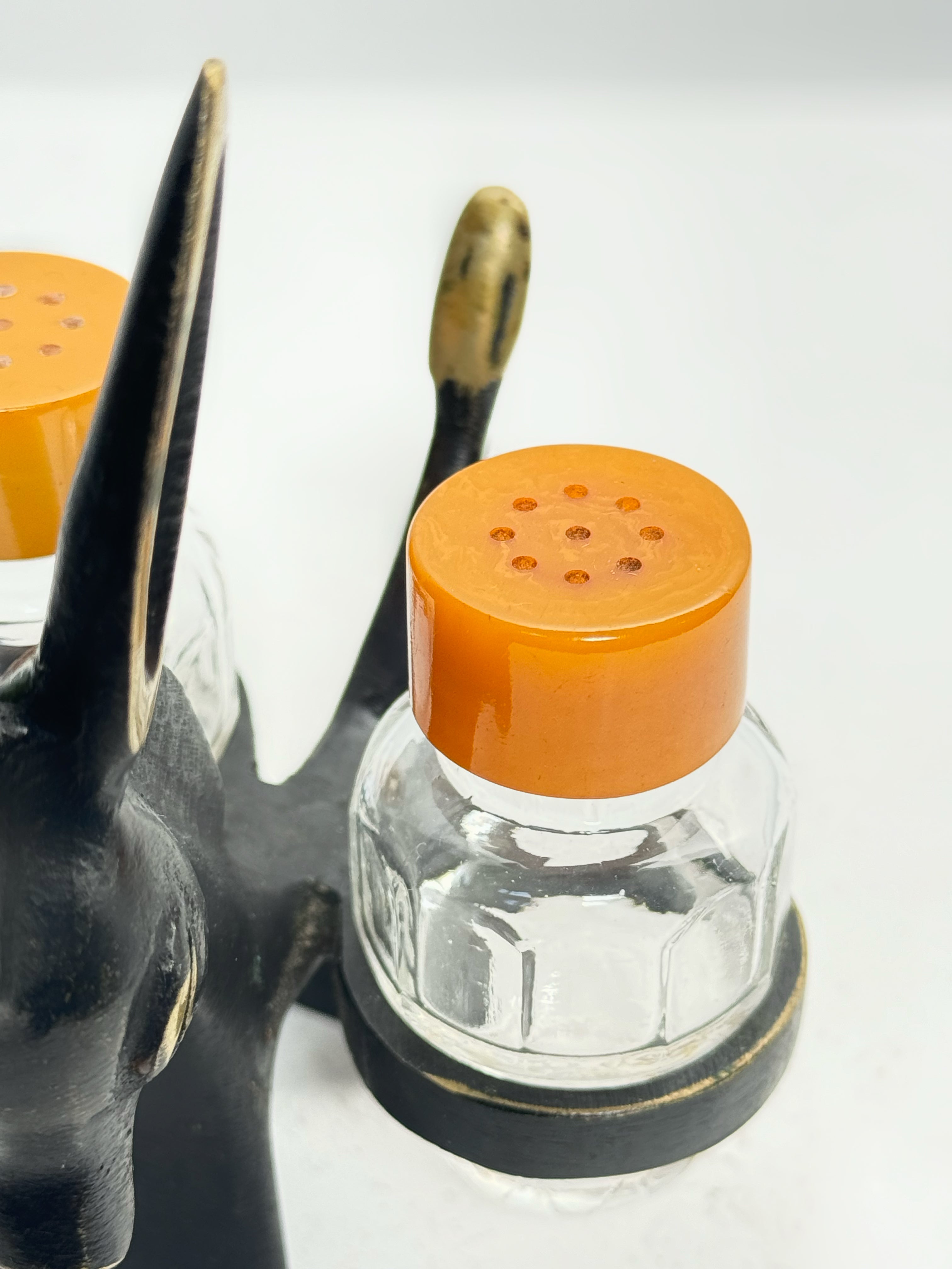 Donkey Salt and Pepper Shaker Set by Walter Bosse for Hertha Baller, Austria 1950s