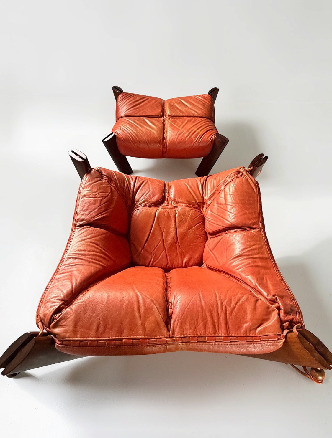 MP-211 Lounge Chair with Ottoman by Percival Lafer, Brasil 1970s