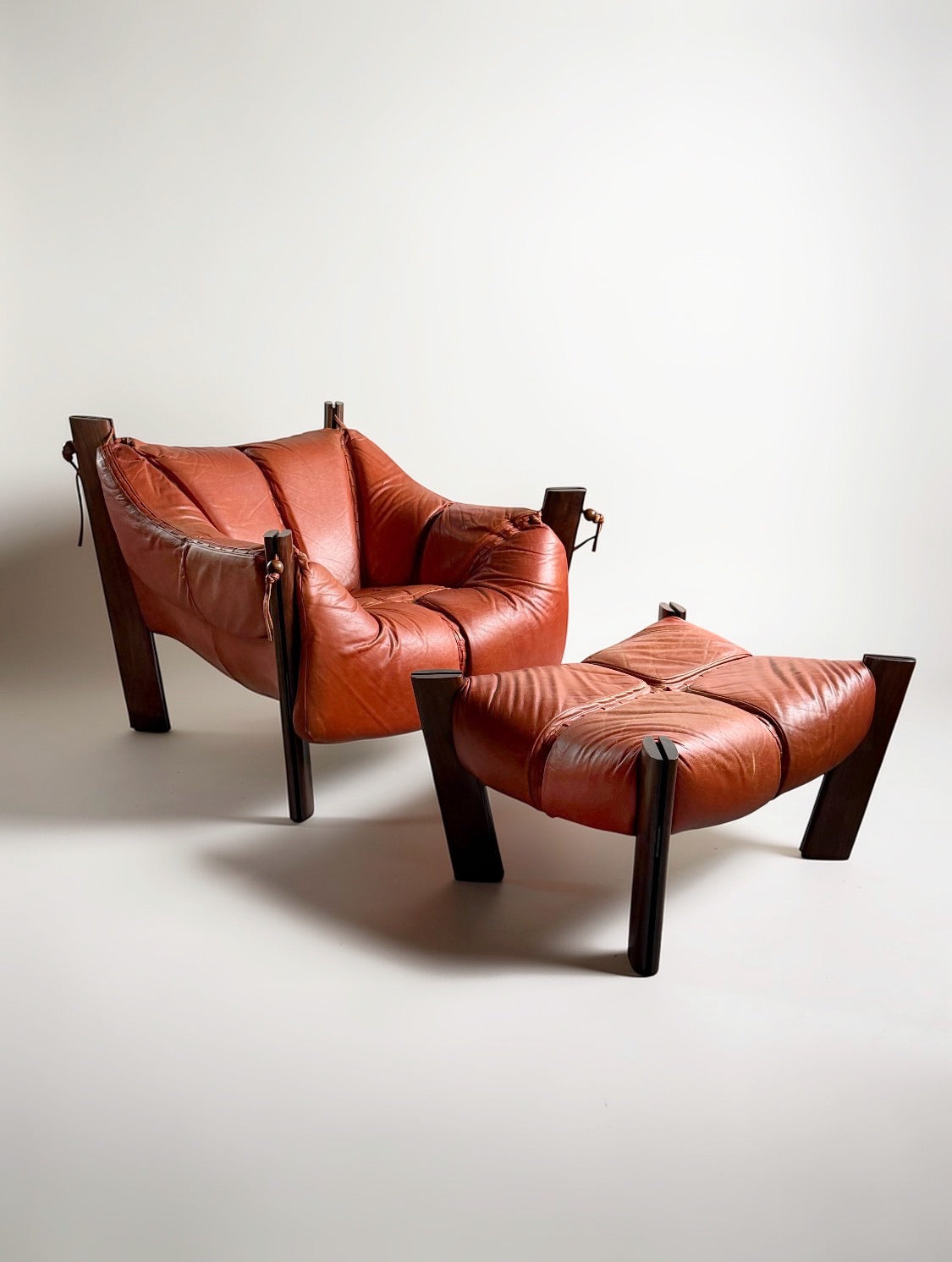 MP-211 Lounge Chair with Ottoman by Percival Lafer, Brasil 1970s