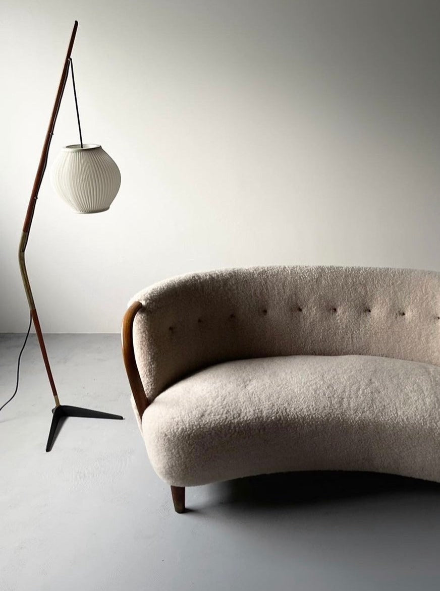 Model No. 96 banana shaped sofa by N.A. Jørgensen