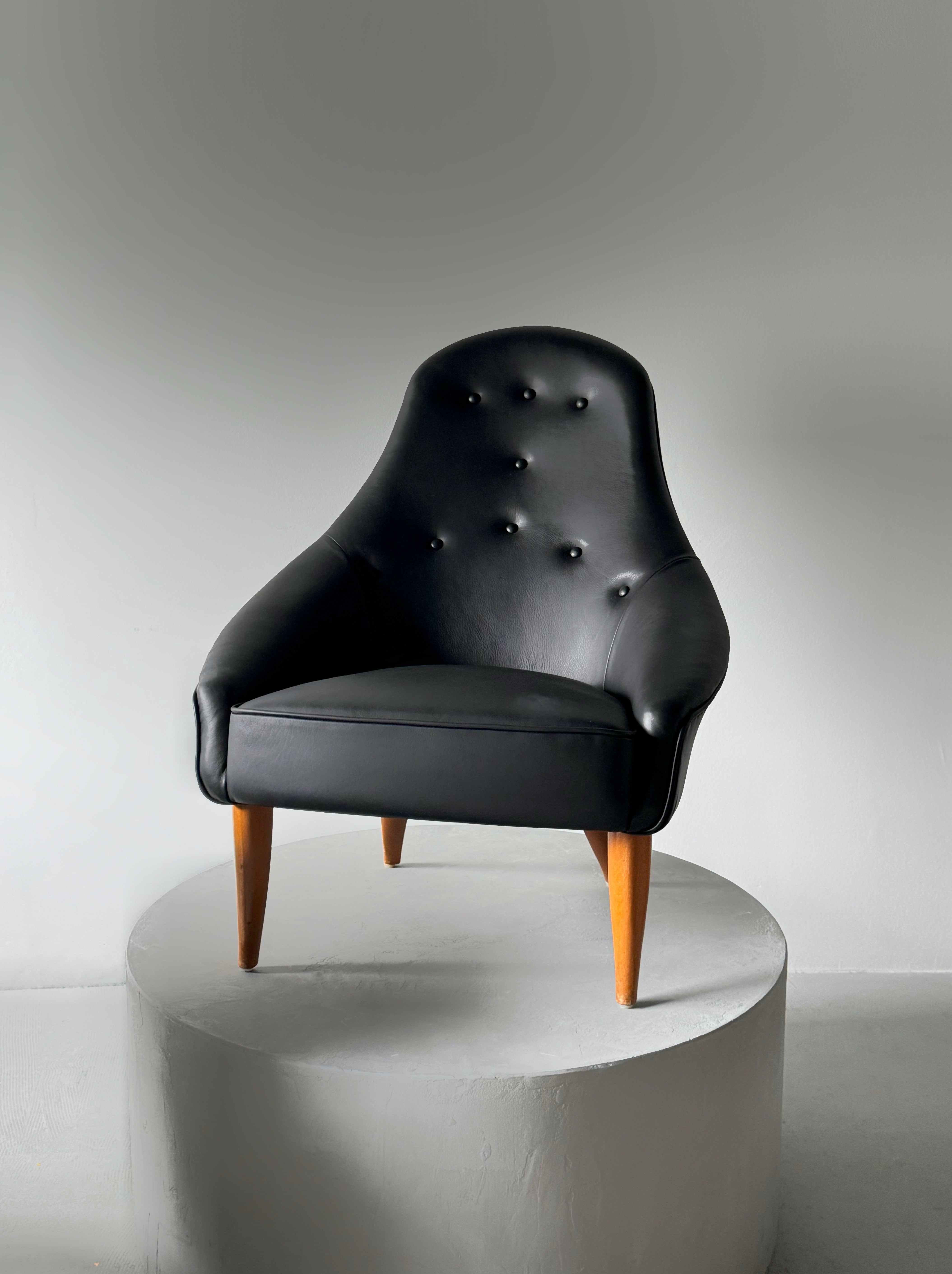 Pair of Little Adam and Little Eva armchairs by Kerstin Hörlin-Holmquist for Nordiska Kompaniet