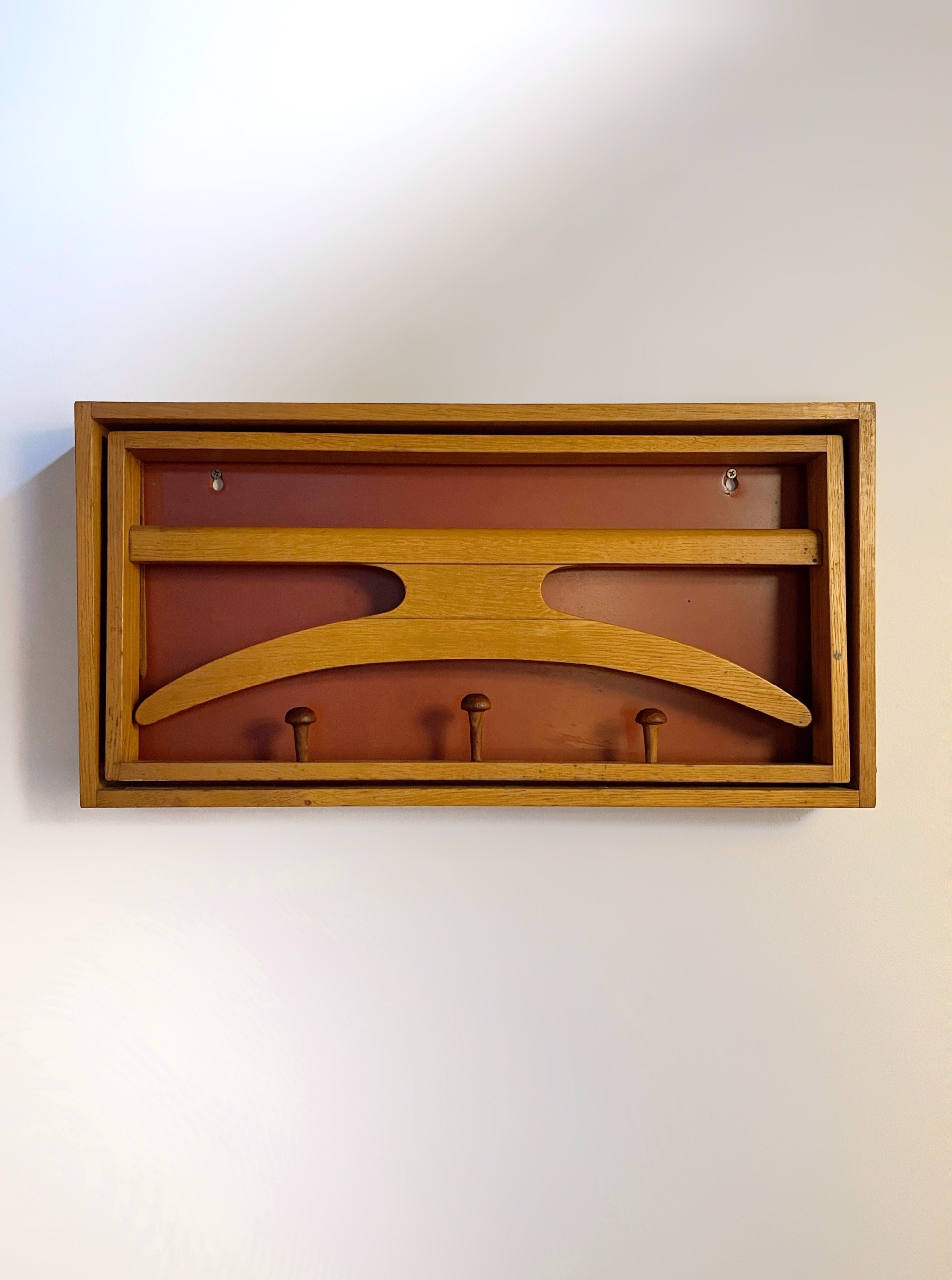 Wall Coat Hanger Valet in Teak by Hoff & Østergaard, Denmark, 1960s