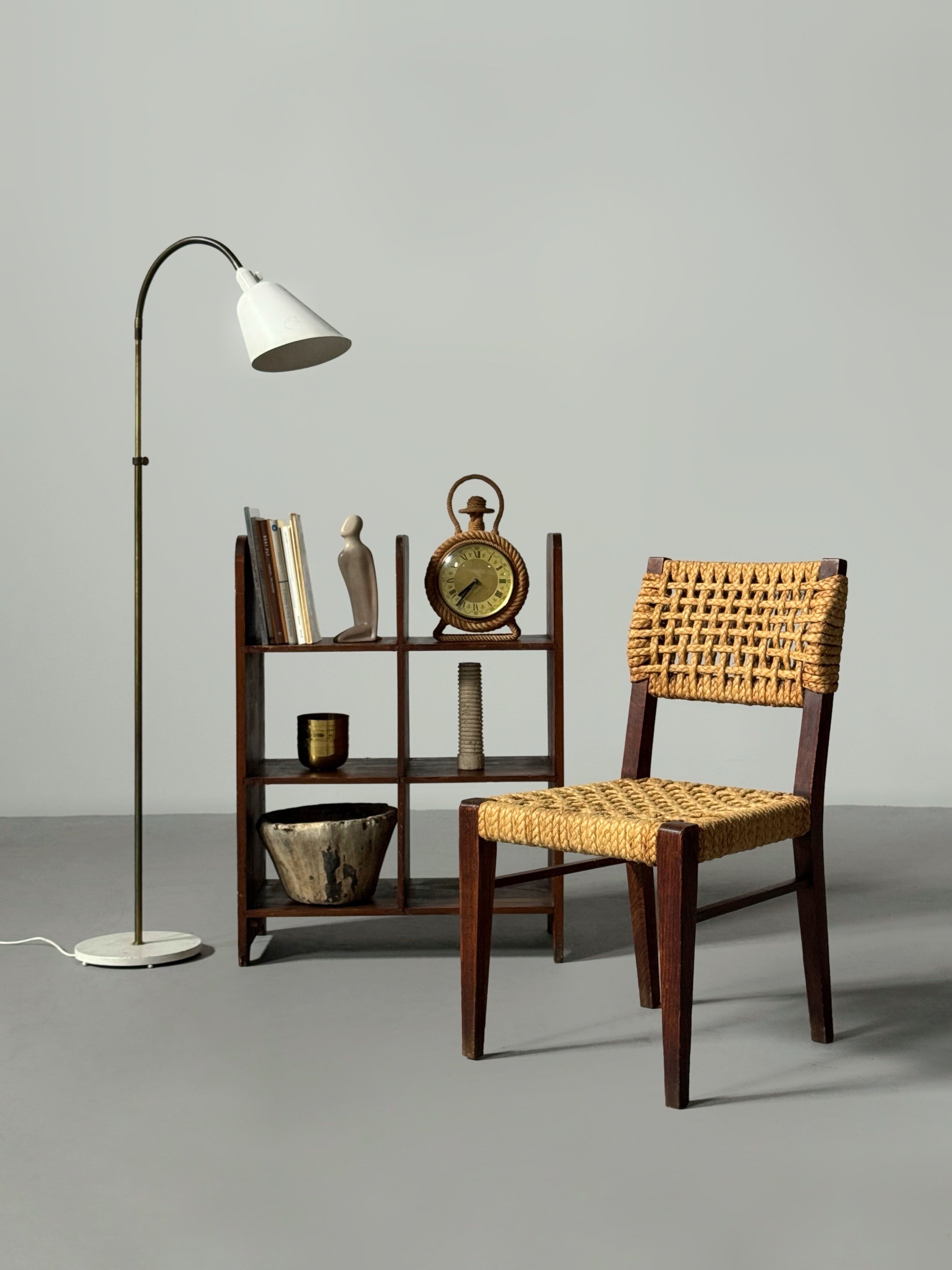 Rope Dining Chair by Adrien Audoux & Frida Minet for Vibo Vesoul France 1960s