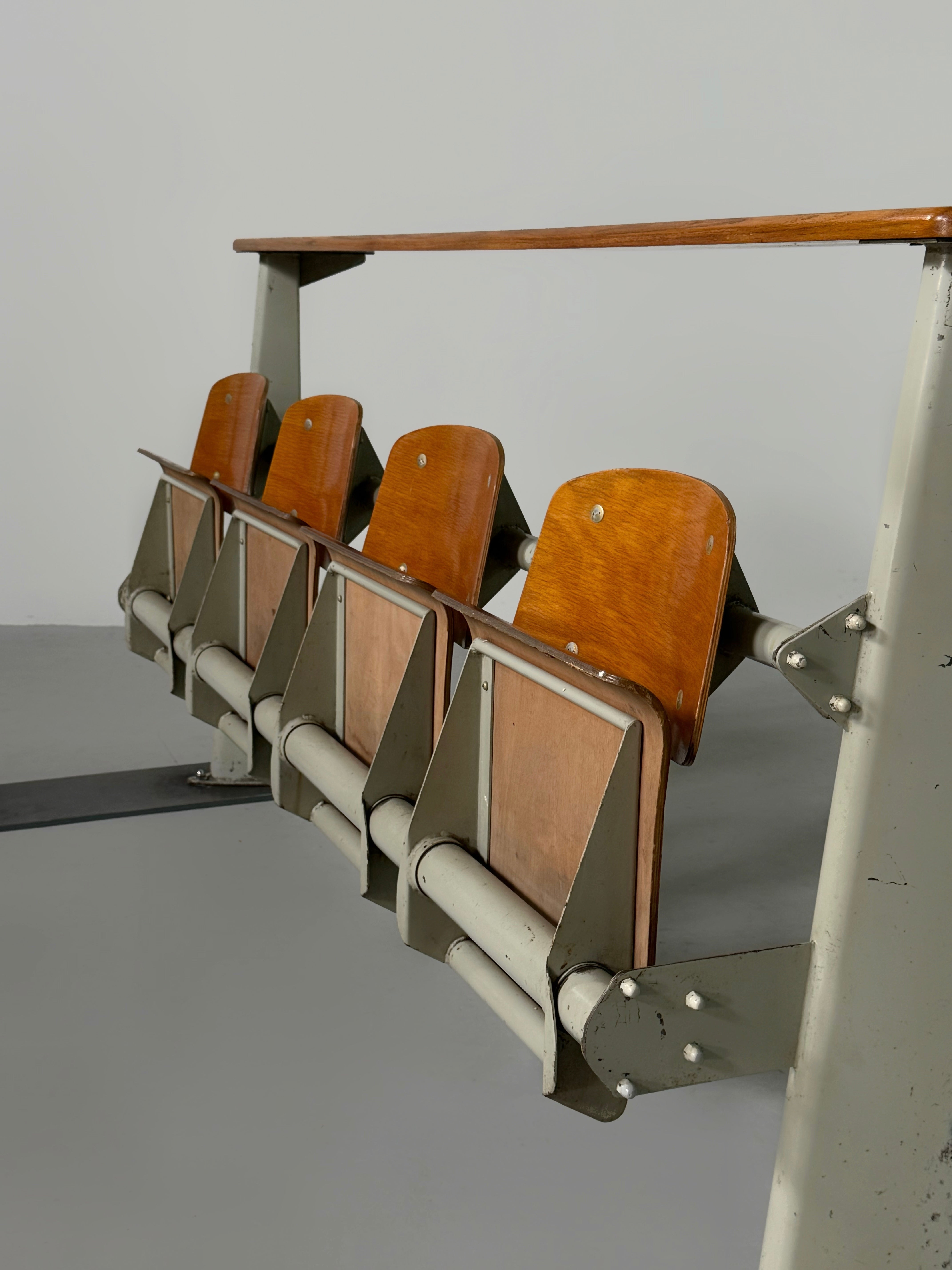 Amphitheater bench by Jean Prouvé, France 1960s