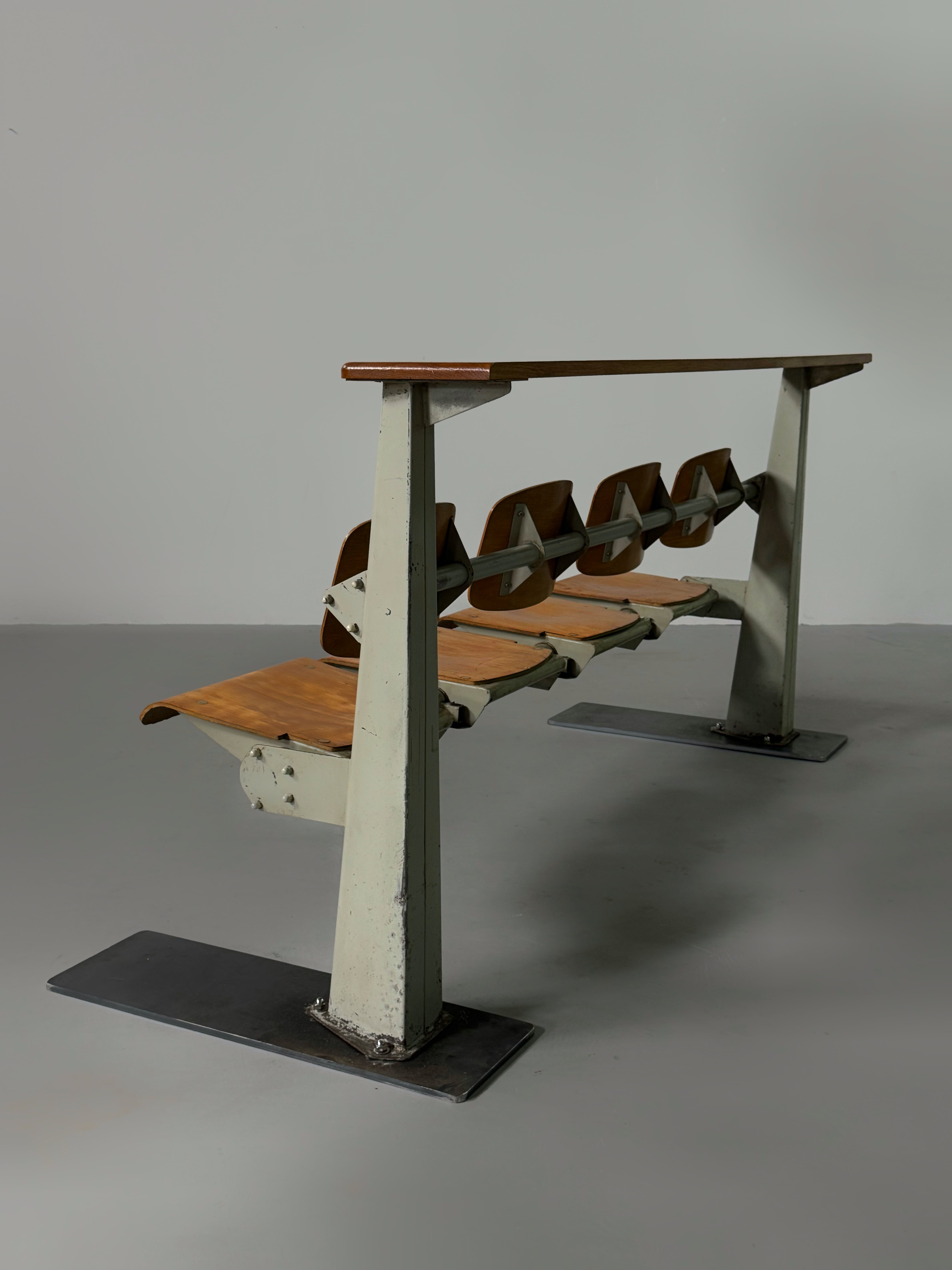 Amphitheater bench by Jean Prouvé, France 1960s