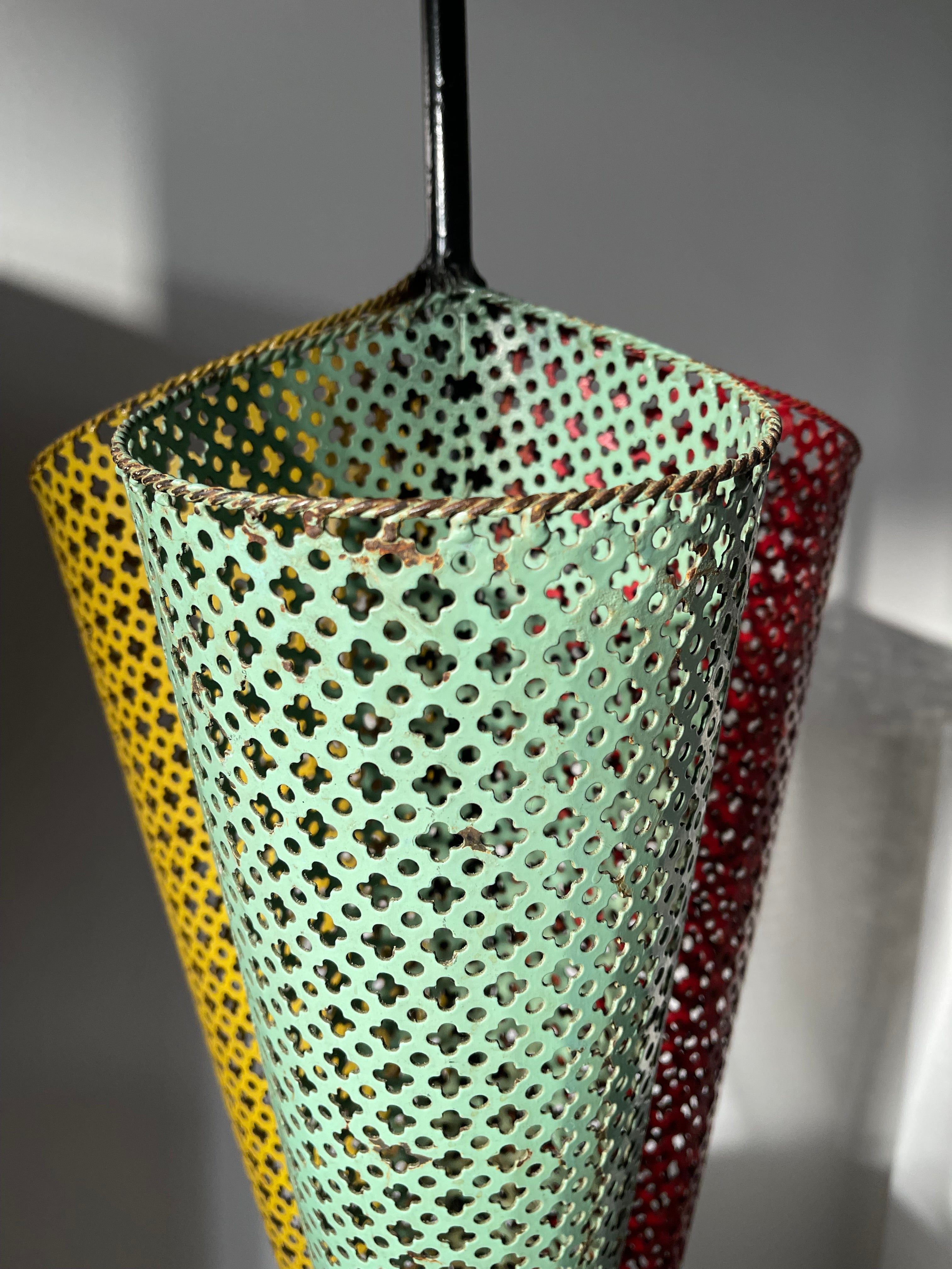 Midcentury umbrella stand designed by Mathieu Mategot