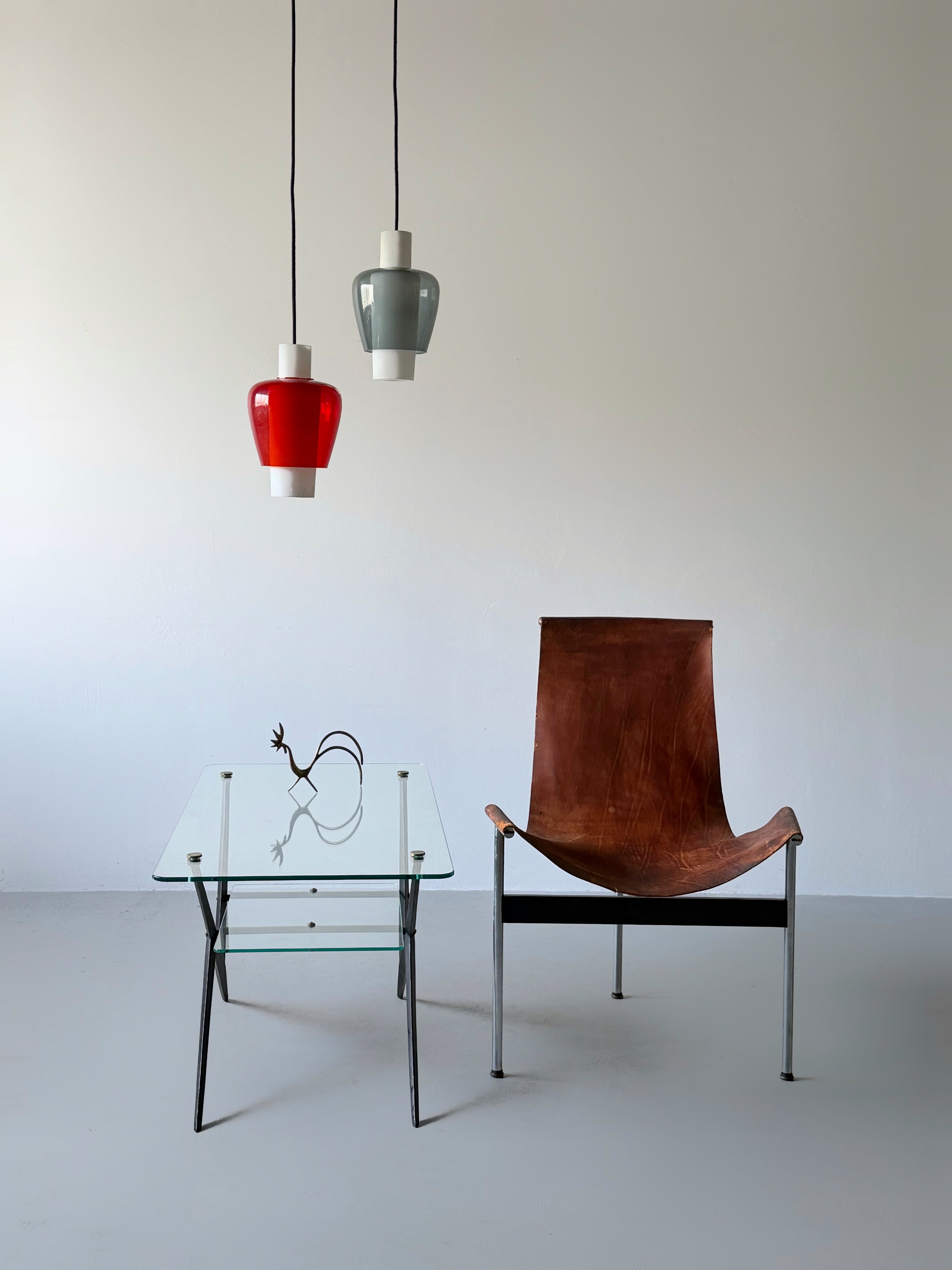 Two Glass ‘Suomi’ Pendants by Tapio Wirkkala, Finland 1950s