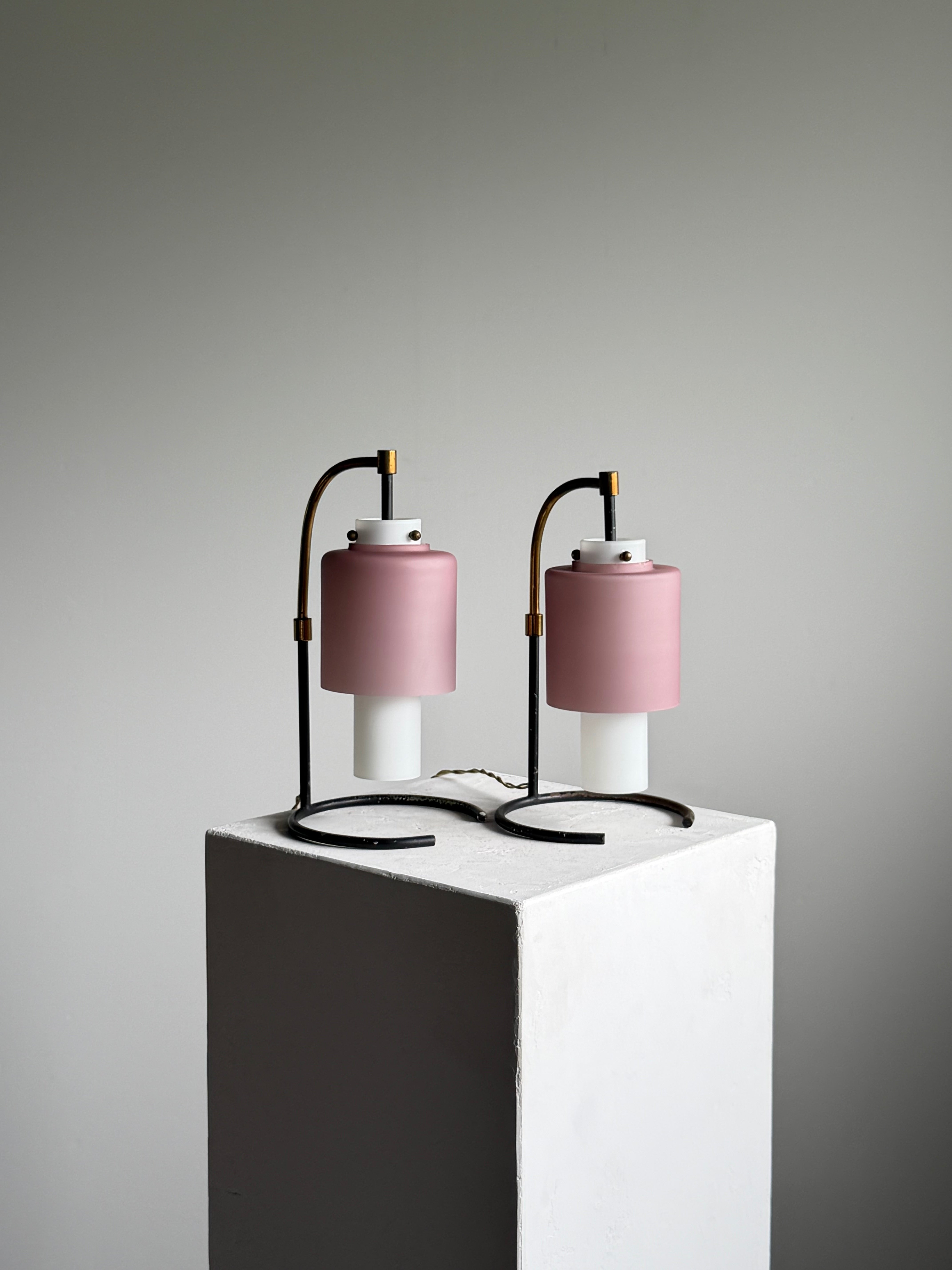 Pair of Desk lamps by Angelo Lelii for Arredoluce, 1950