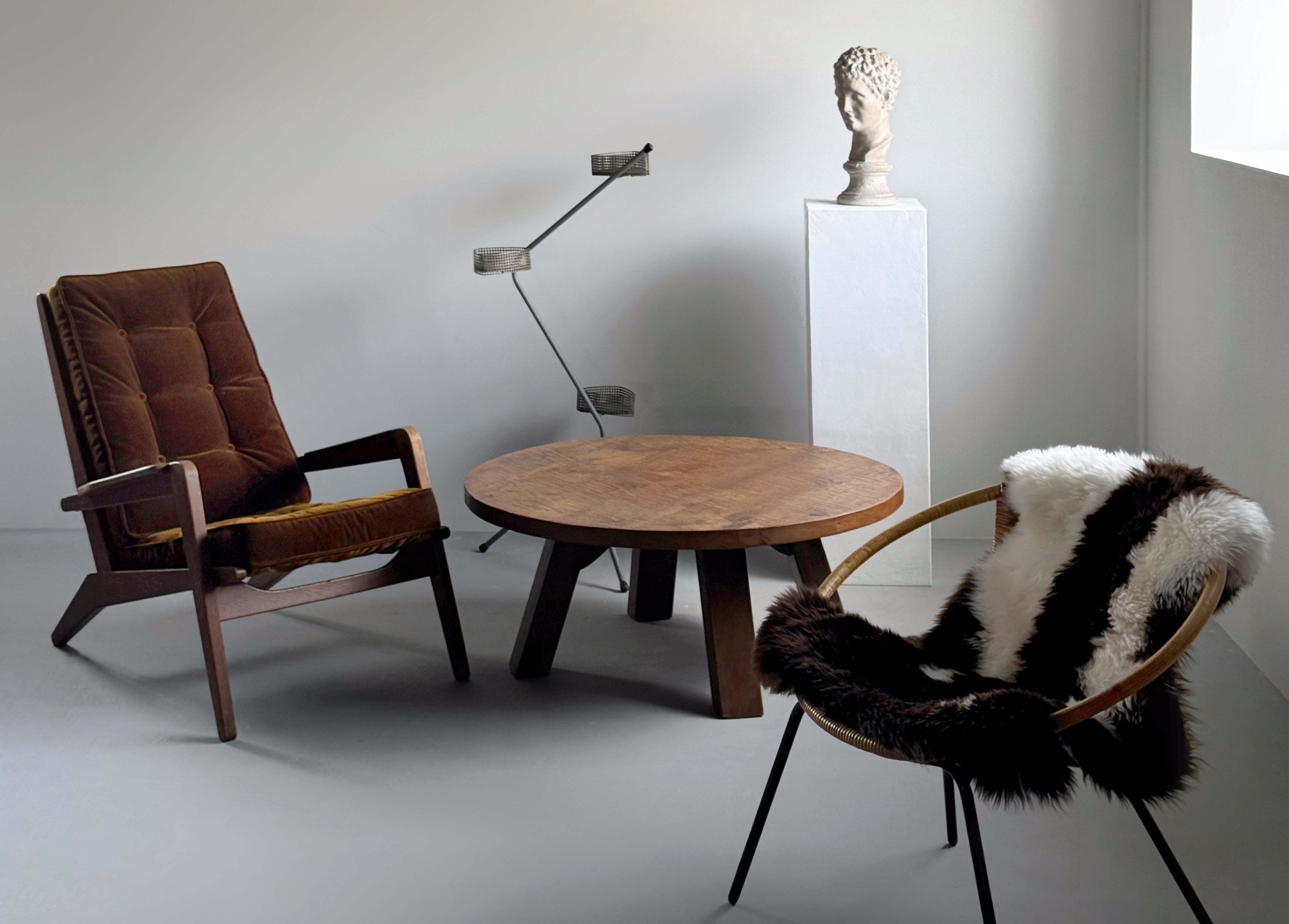 FS 105 Lounge Chair by Pierre Guariche for Airborne, France 1950s