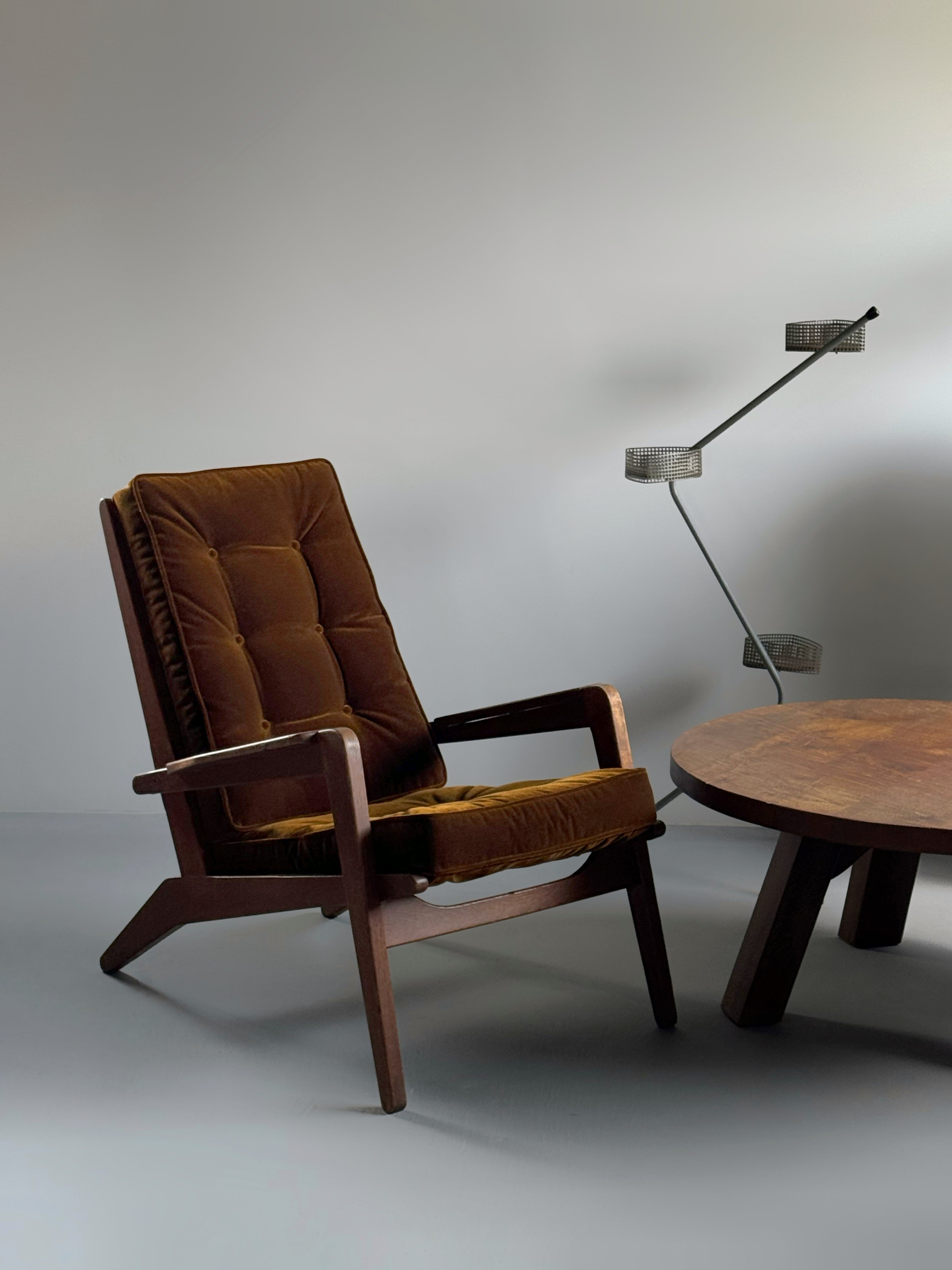 FS 105 Lounge Chair by Pierre Guariche for Airborne, France 1950s