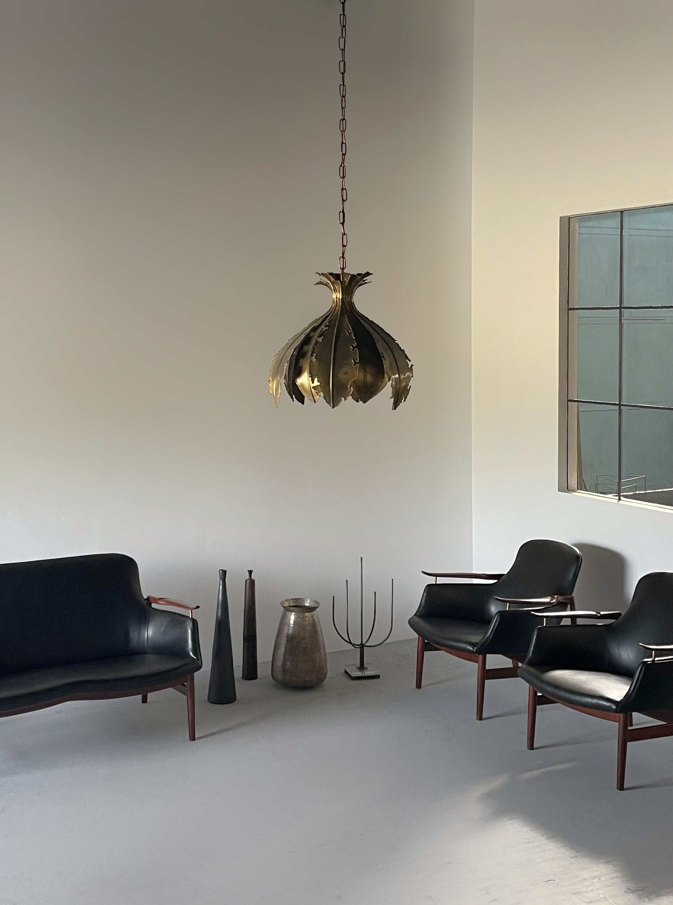 Brutalist Model 6395 Pendant Lamp by Svend Aage Holm Sørensen