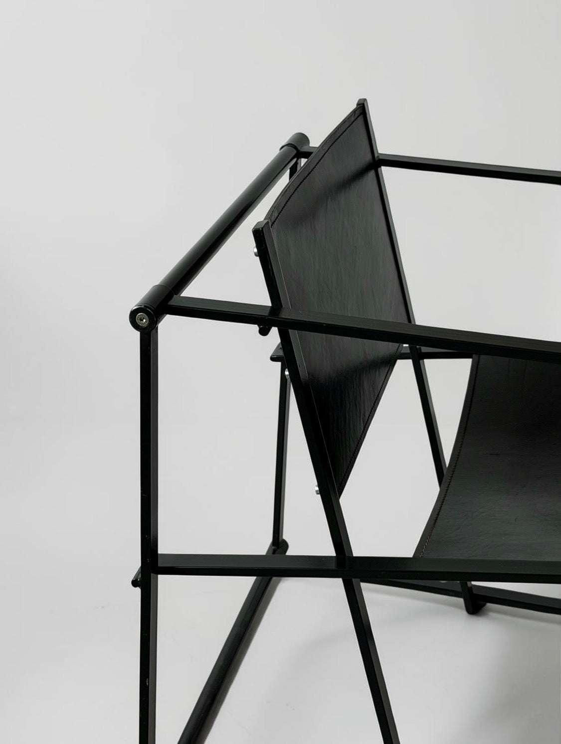 Steel and Leather FM62 Chair by Radboud Van Beekum for Pastoe, 1980s