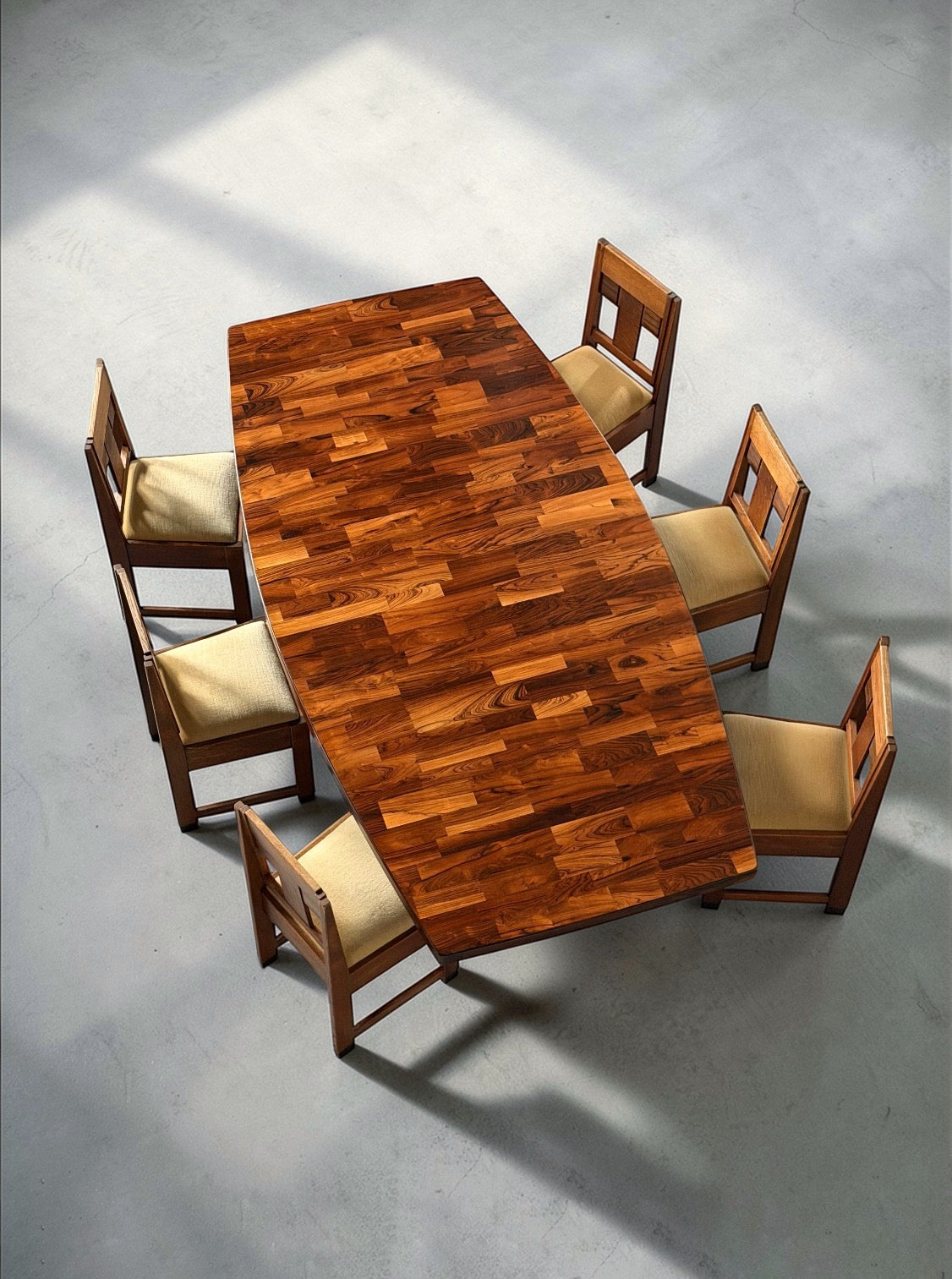 Guanabara Rosewood Dining Table by Jorge Zalszupin, Brazil 1959