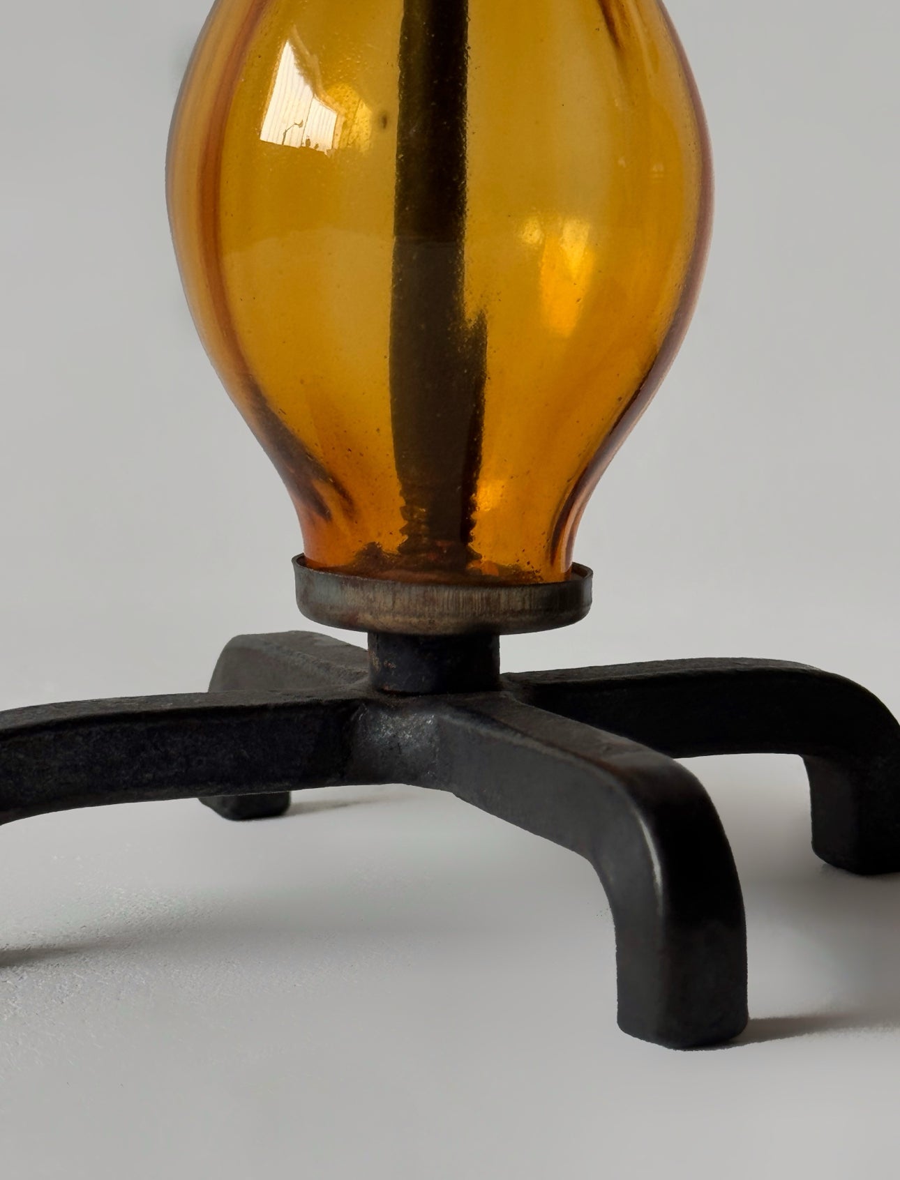 Pair of Candle Holders by Erik Höglund for Kosta Boda, Sweden 1970's