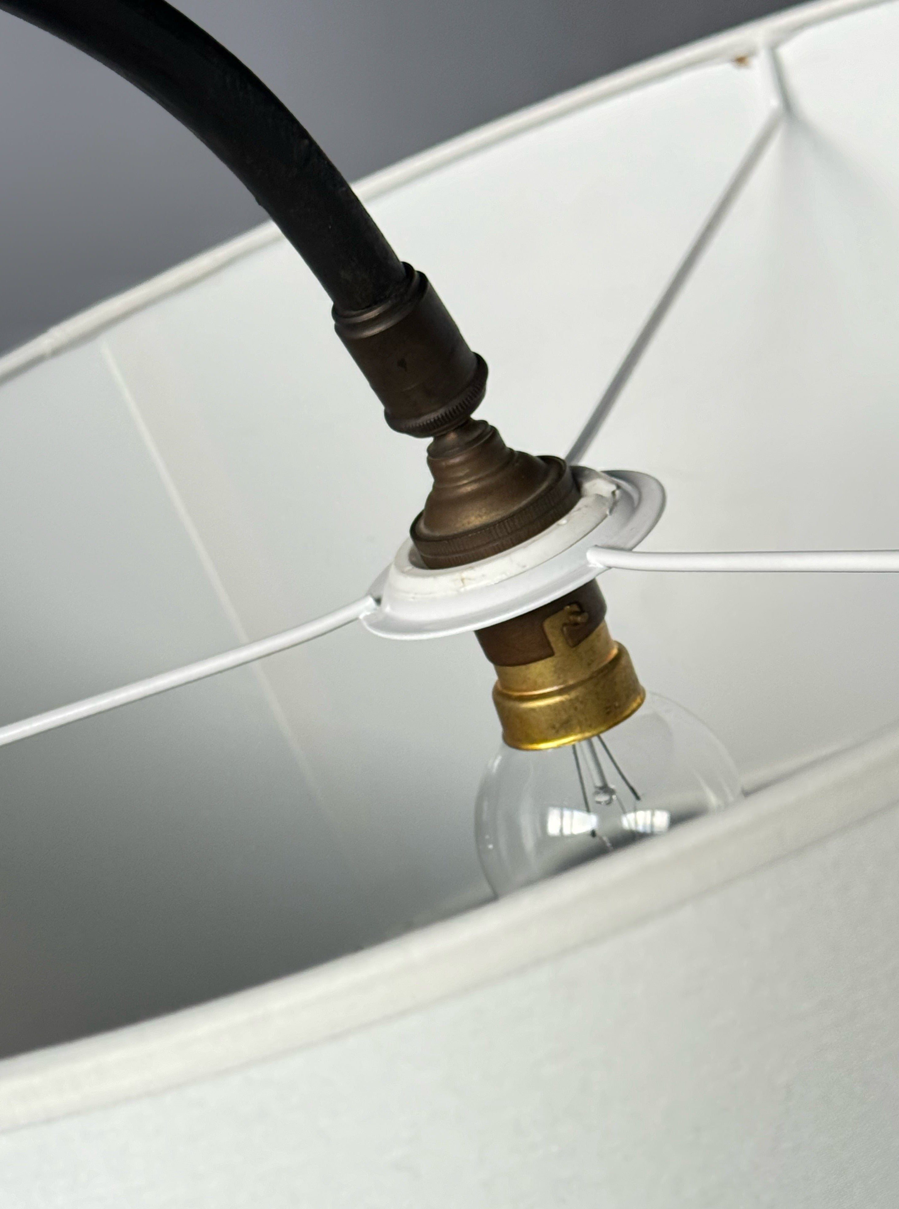 French Wrought Iron Floor Lamp