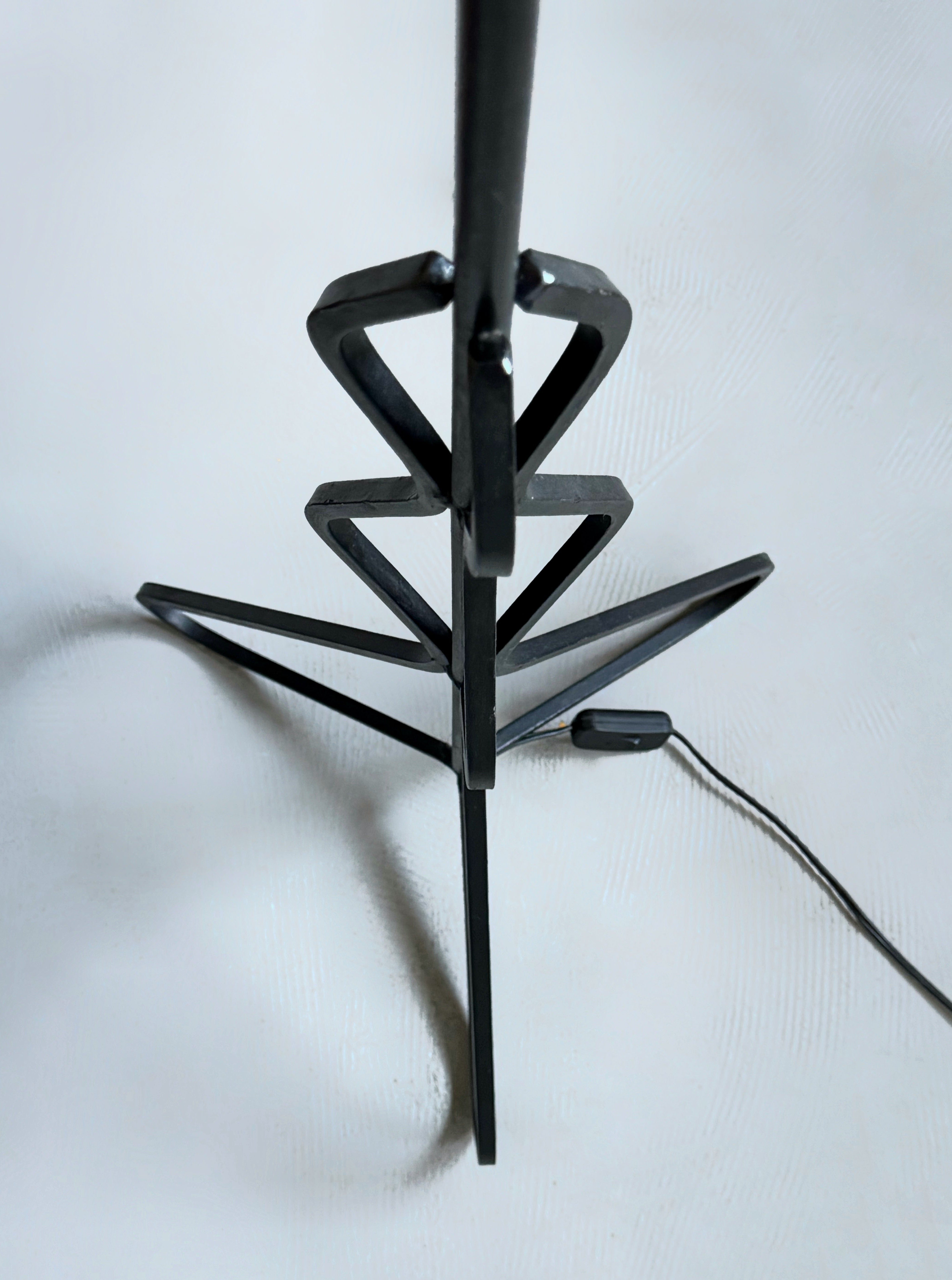 French Wrought Iron Floor Lamp