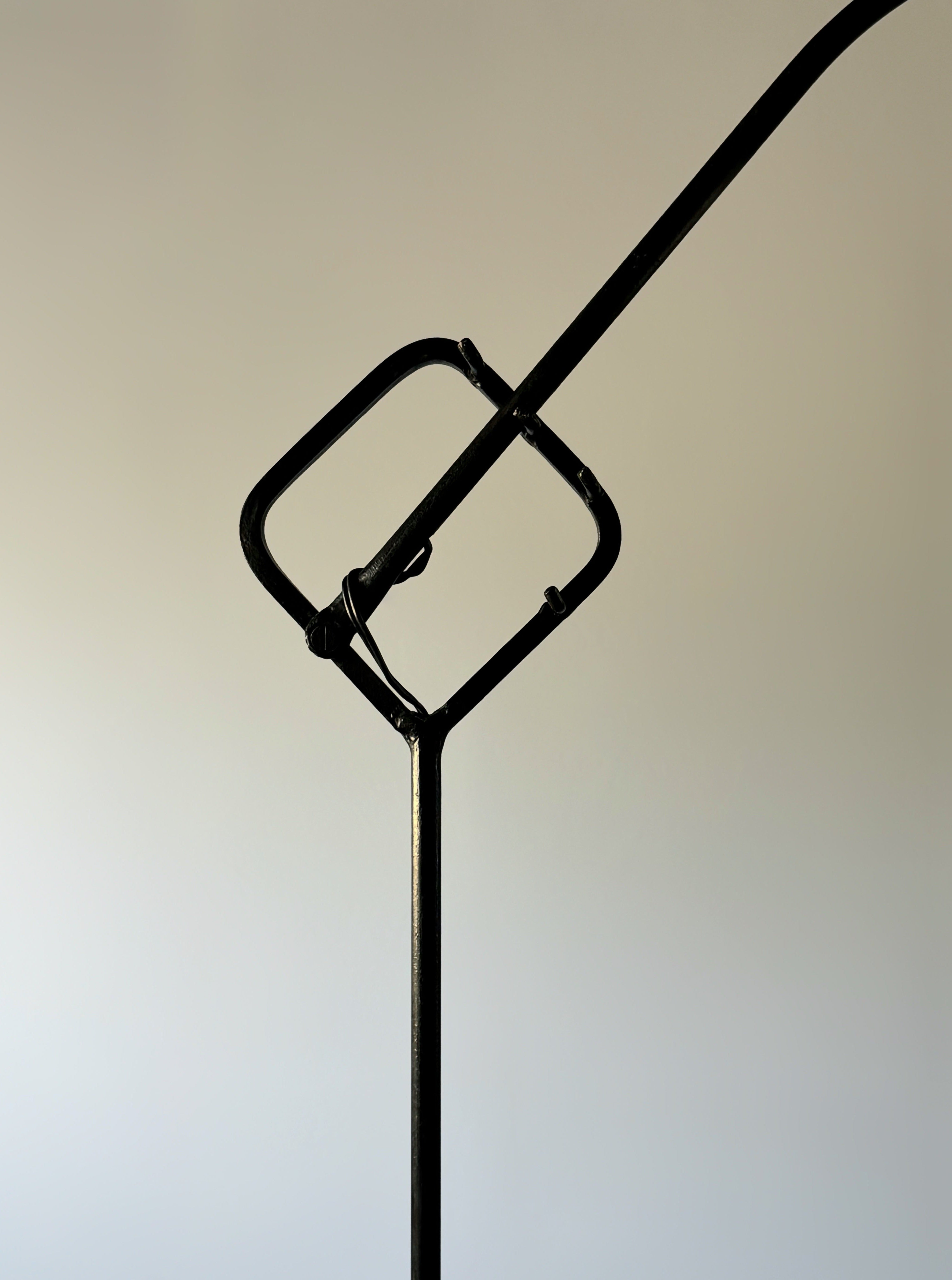 French Wrought Iron Floor Lamp