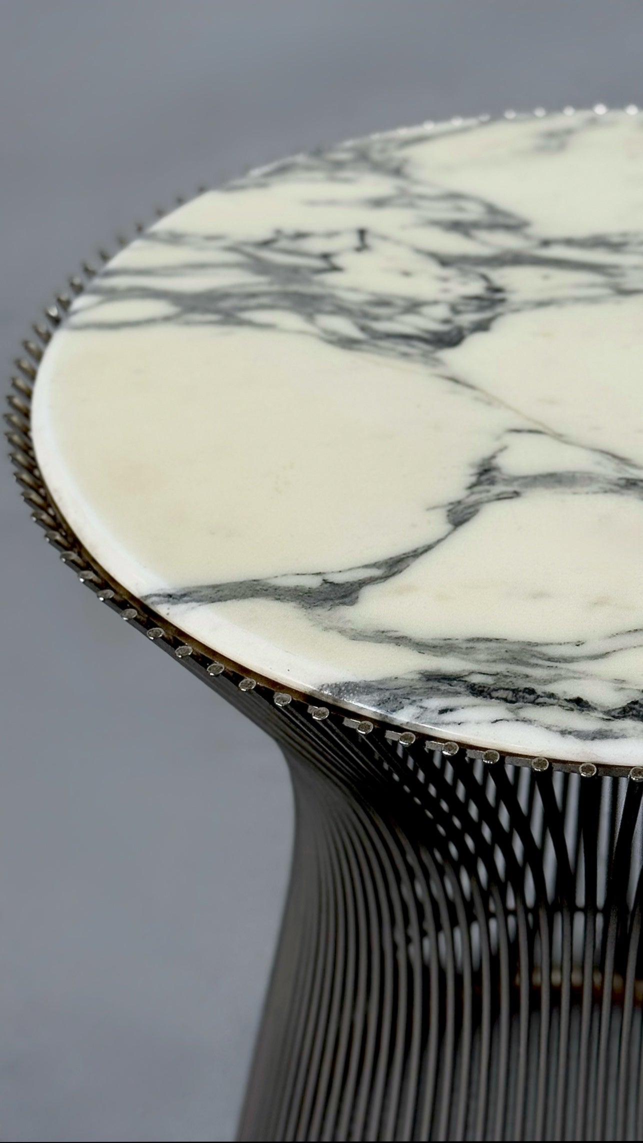Side Table with Marble Top by Warren Platner for knoll 1966
