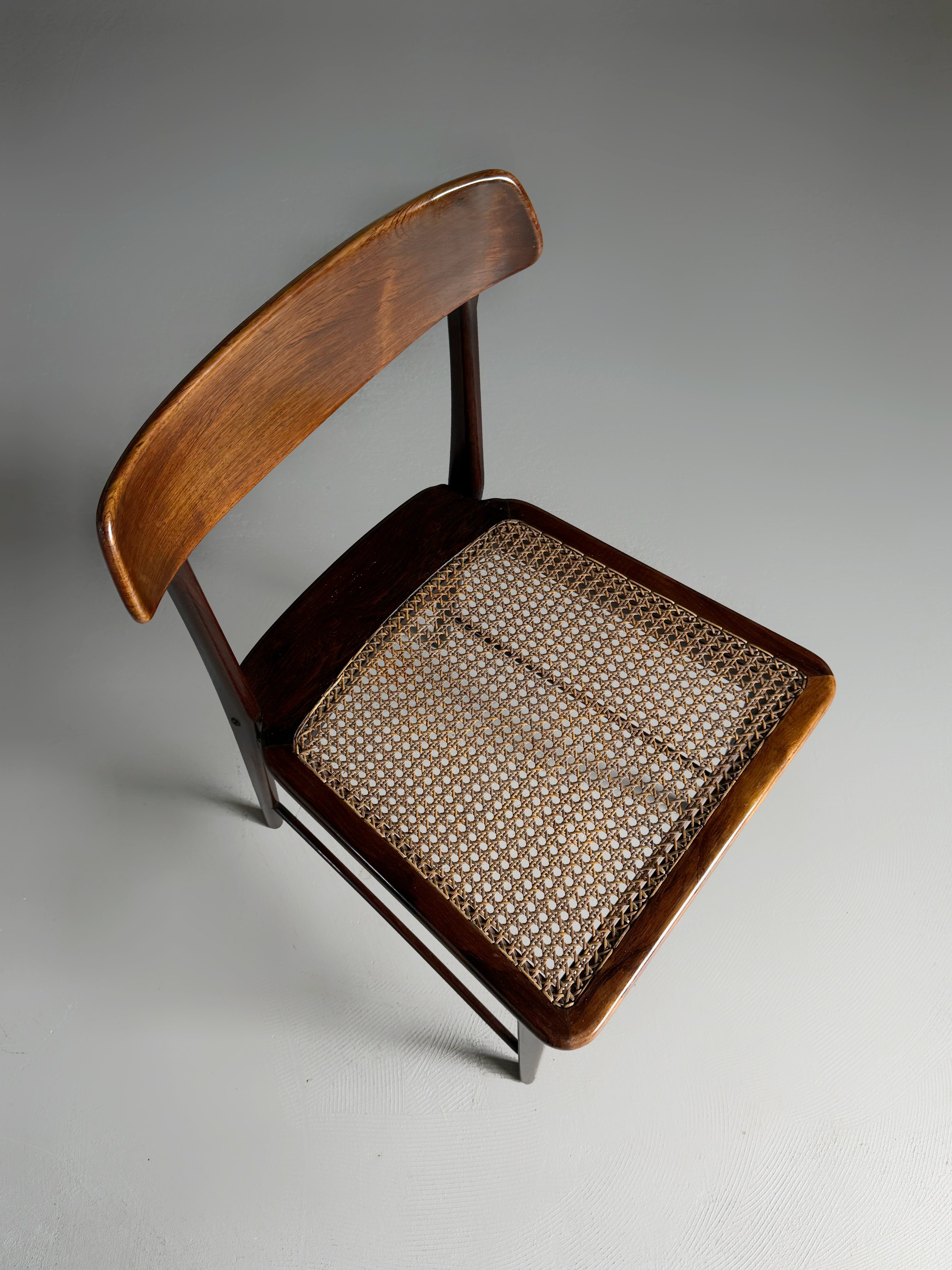 "Alex" Round Dining Table and ”Lucio” chairs by Sergio Rodrigues, Brazil 1960