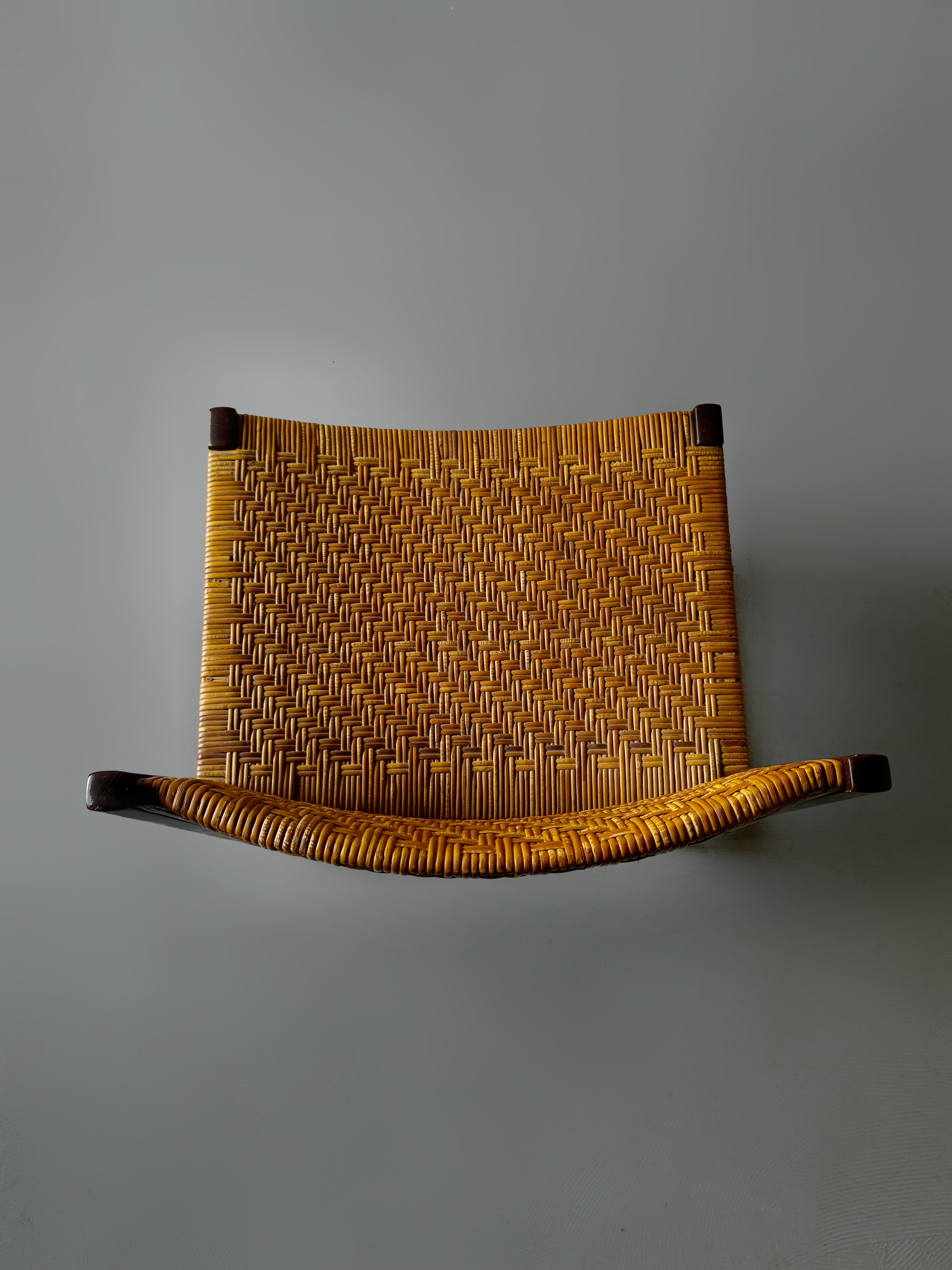 Model 351 dining chair in teak with cane by Peter Hvidt & Orla Mølgaard-Nielsen for Søborg Møbelfabrik