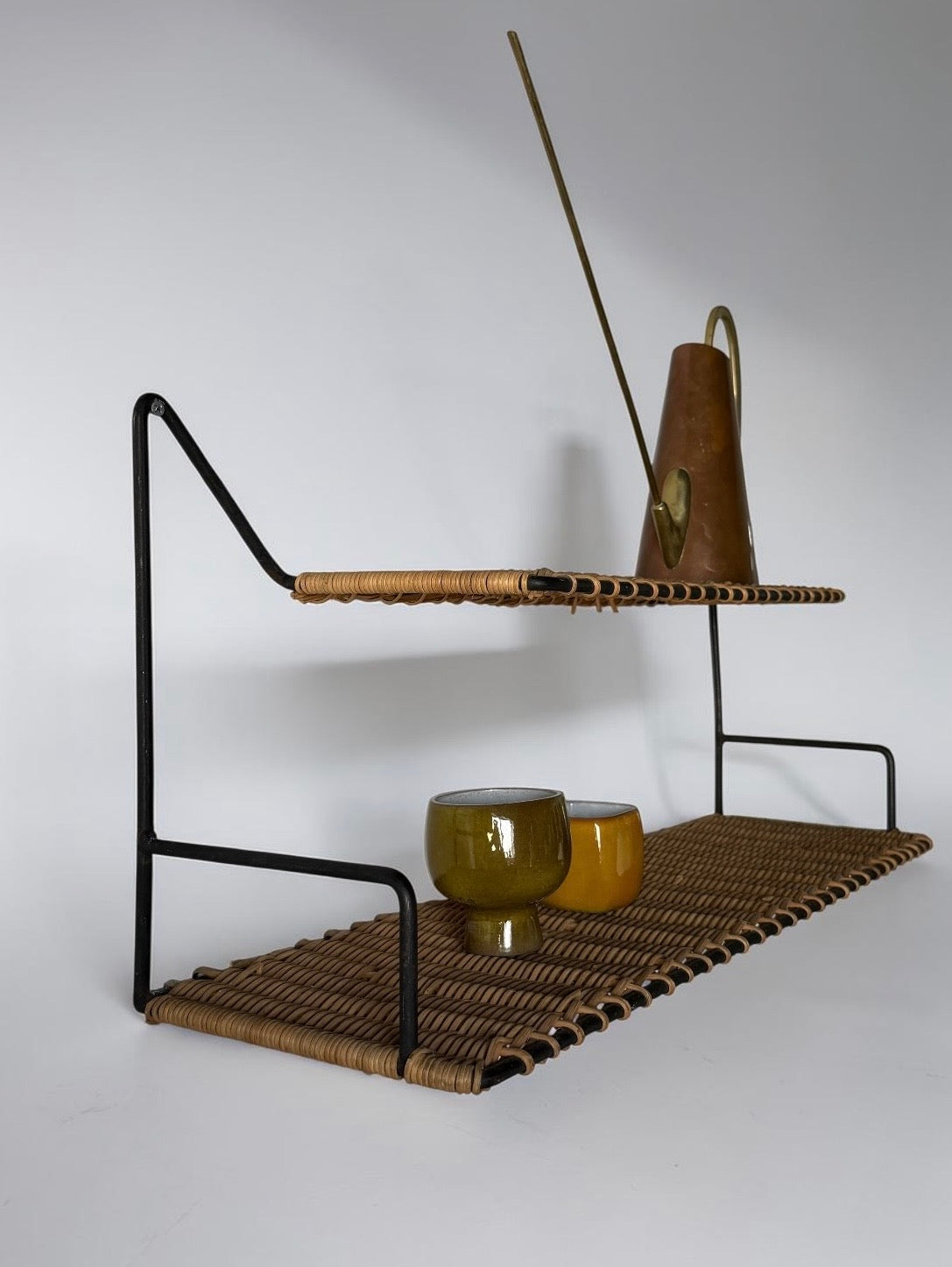 Mid Century Wall Shelf attributed to Raoul Guys, France 1950s