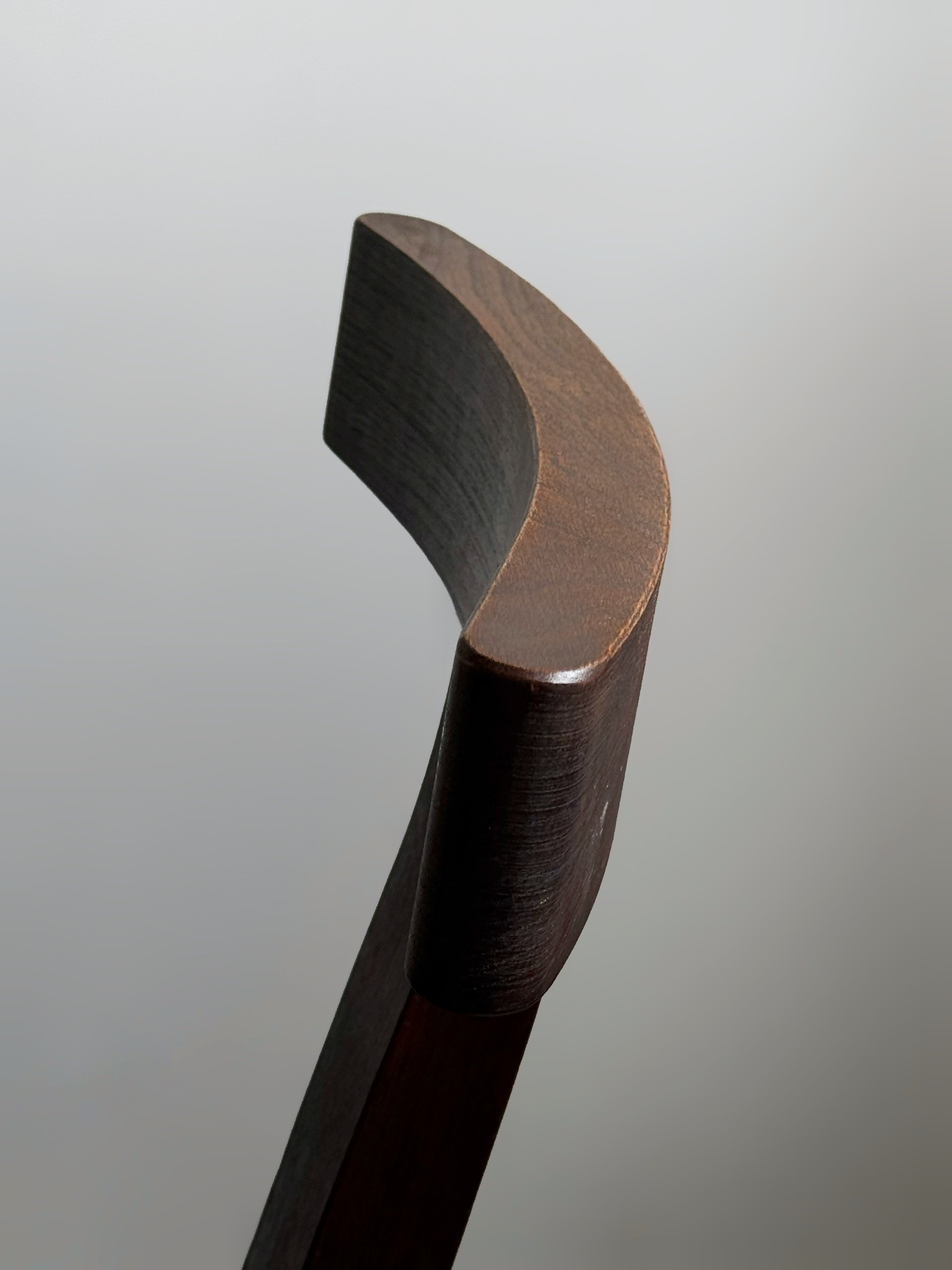 Sculptural Side Chairs in stained Elm, France 1960s